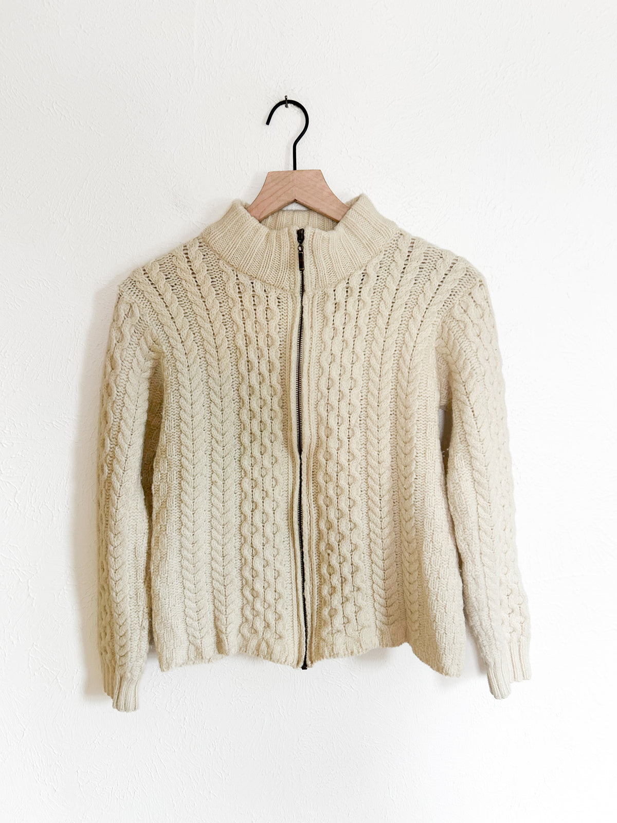 Inis Crafts Irish Wool Zip Up (S)
