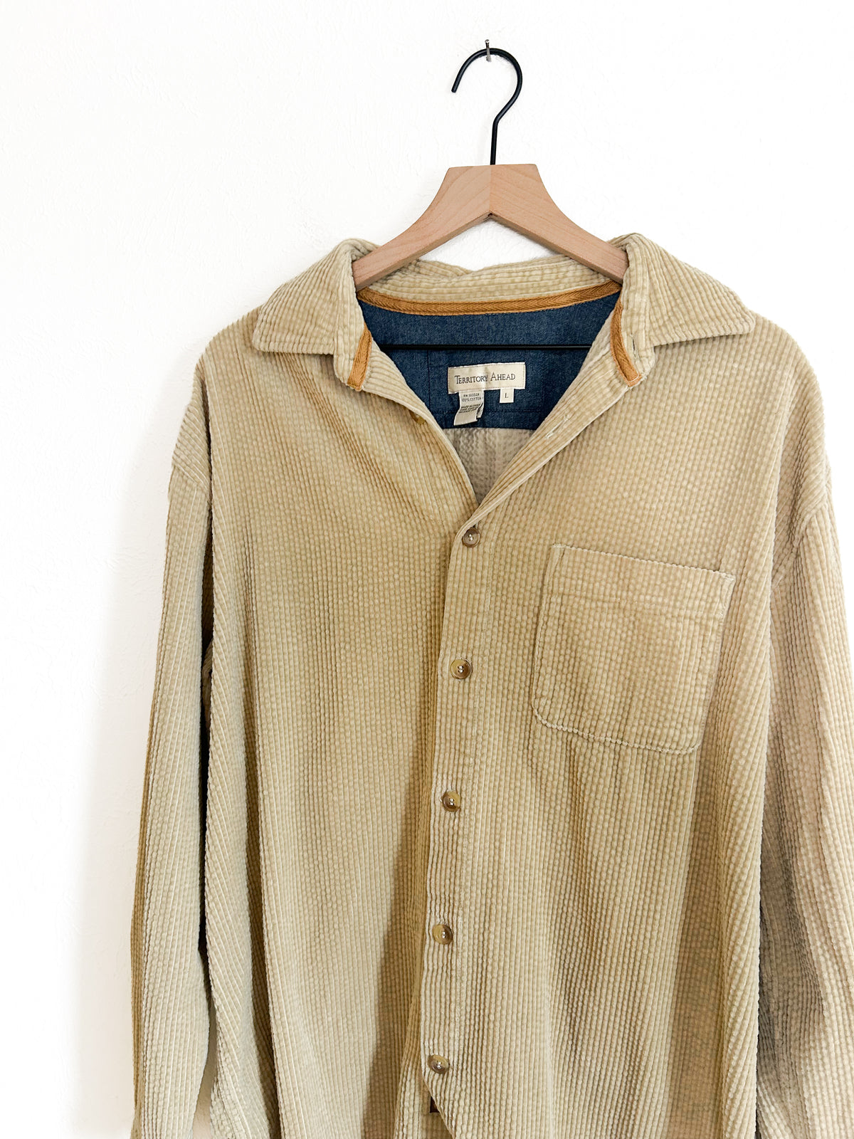 Territory Ahead Tan Corduroy Button Up (L)