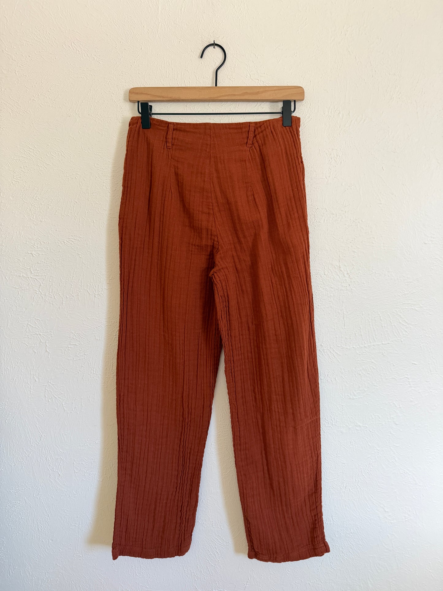 NWT L Space Rust Gauze Georgie Pants (S)