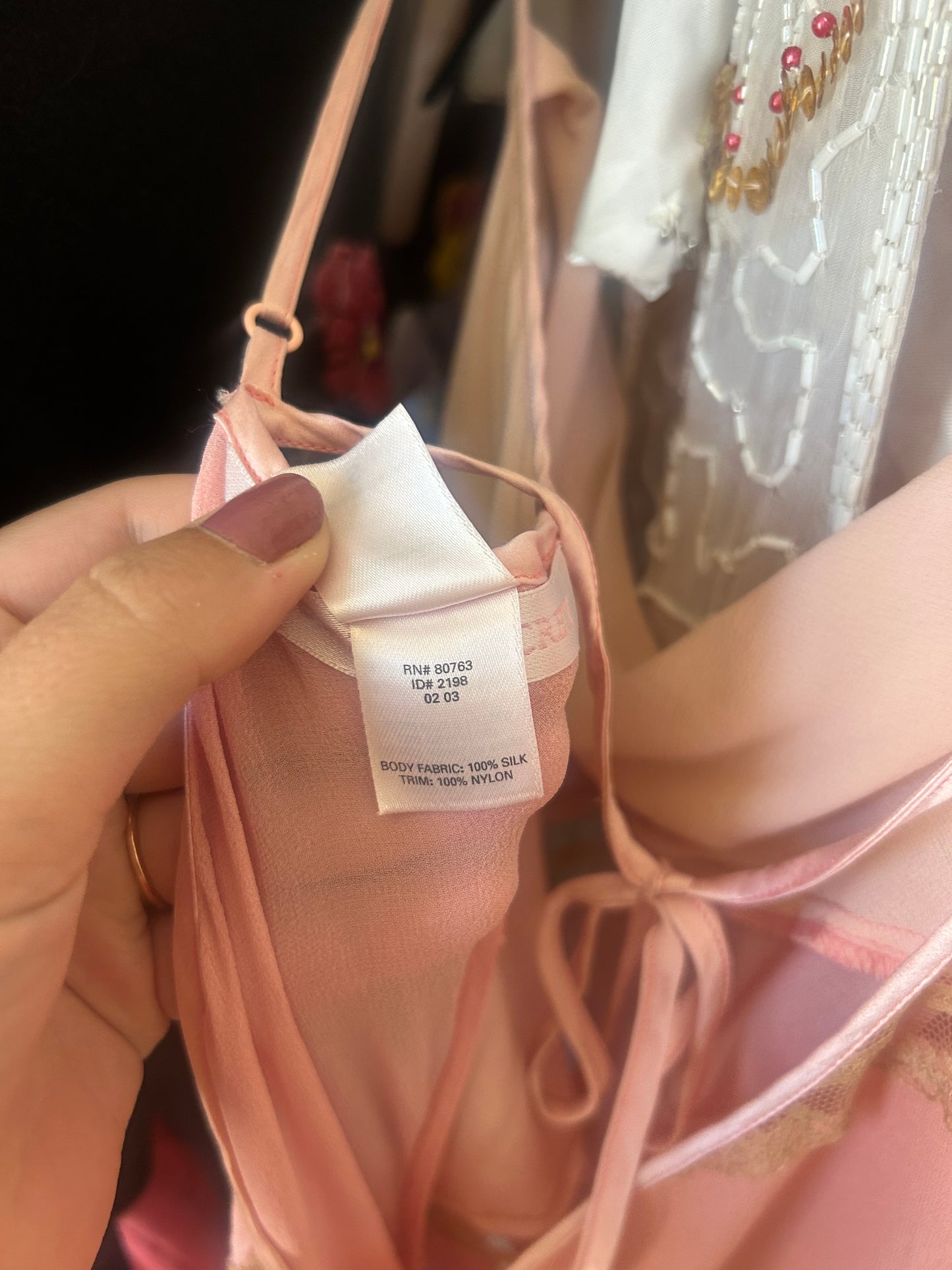 Rare Vintage Y2K Victoria’s Secret Pink Slip Dress (S)