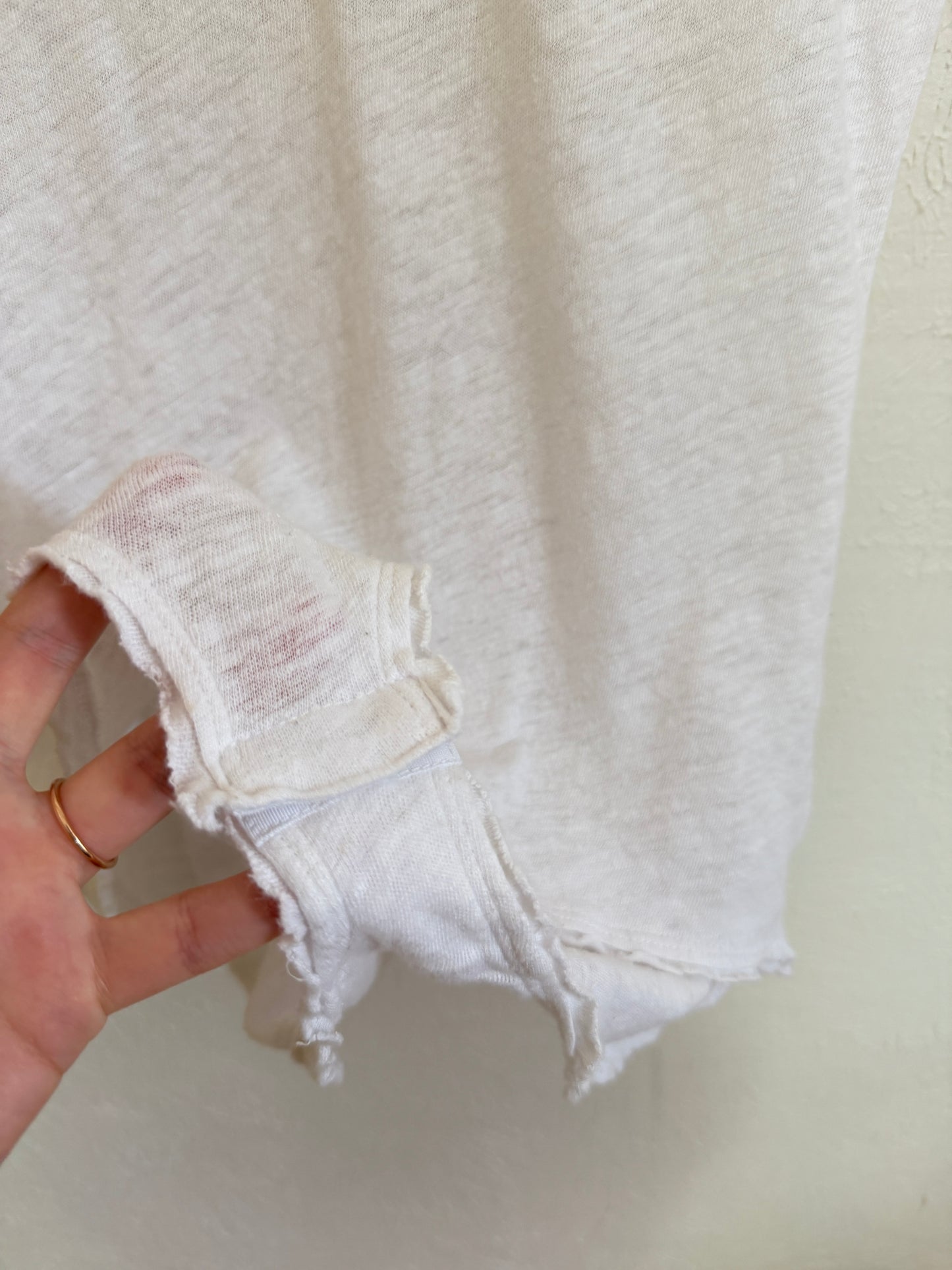 Intimately Free People White Tank Bodysuit (M)