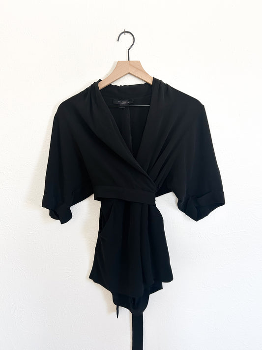 AllSaints ‘Laurel’ Wrap Romper (XS)