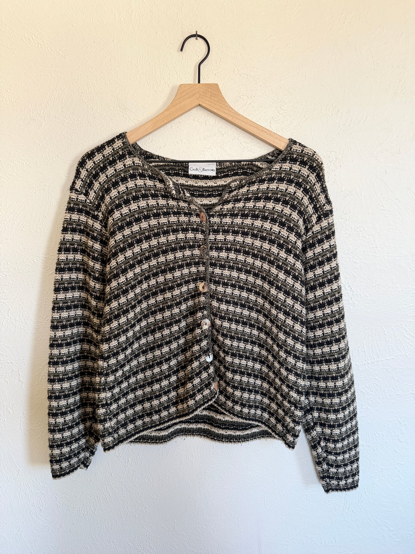 Croft & Barrow Striped Cardigan (M)