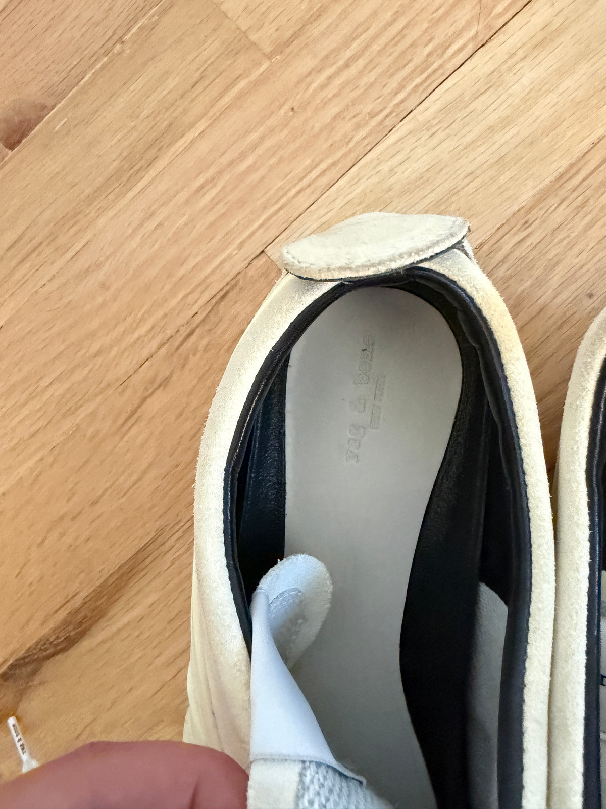 Rag & Bone Retro Runner Suede Cream Sneakers (10)
