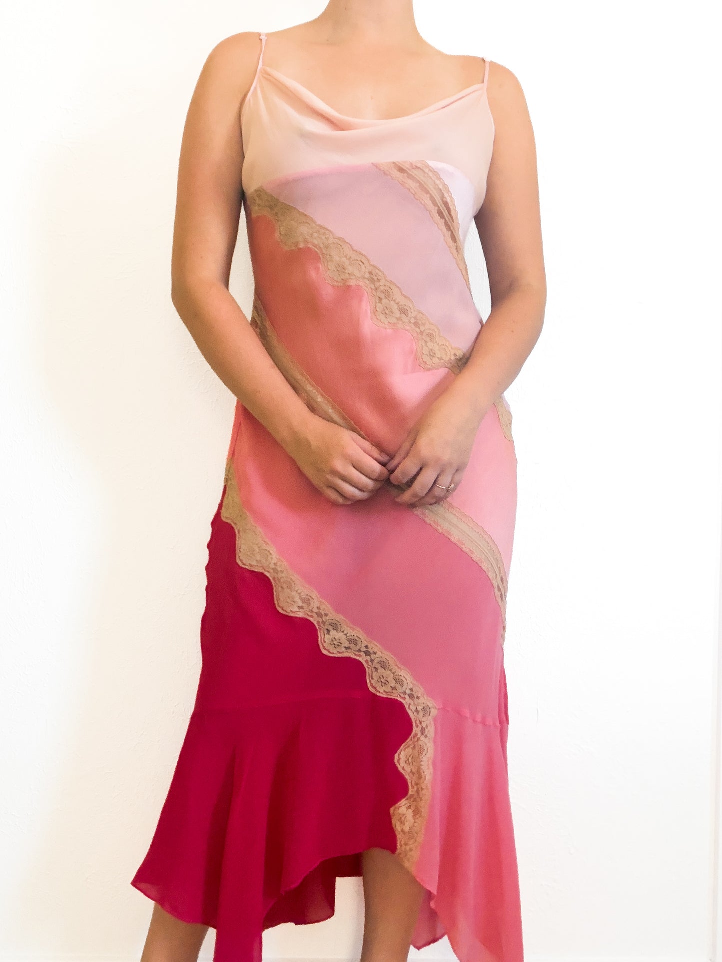 Rare Vintage Y2K Victoria’s Secret Pink Slip Dress (S)