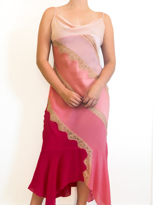 Rare Vintage Y2K Victoria’s Secret Pink Slip Dress (S)
