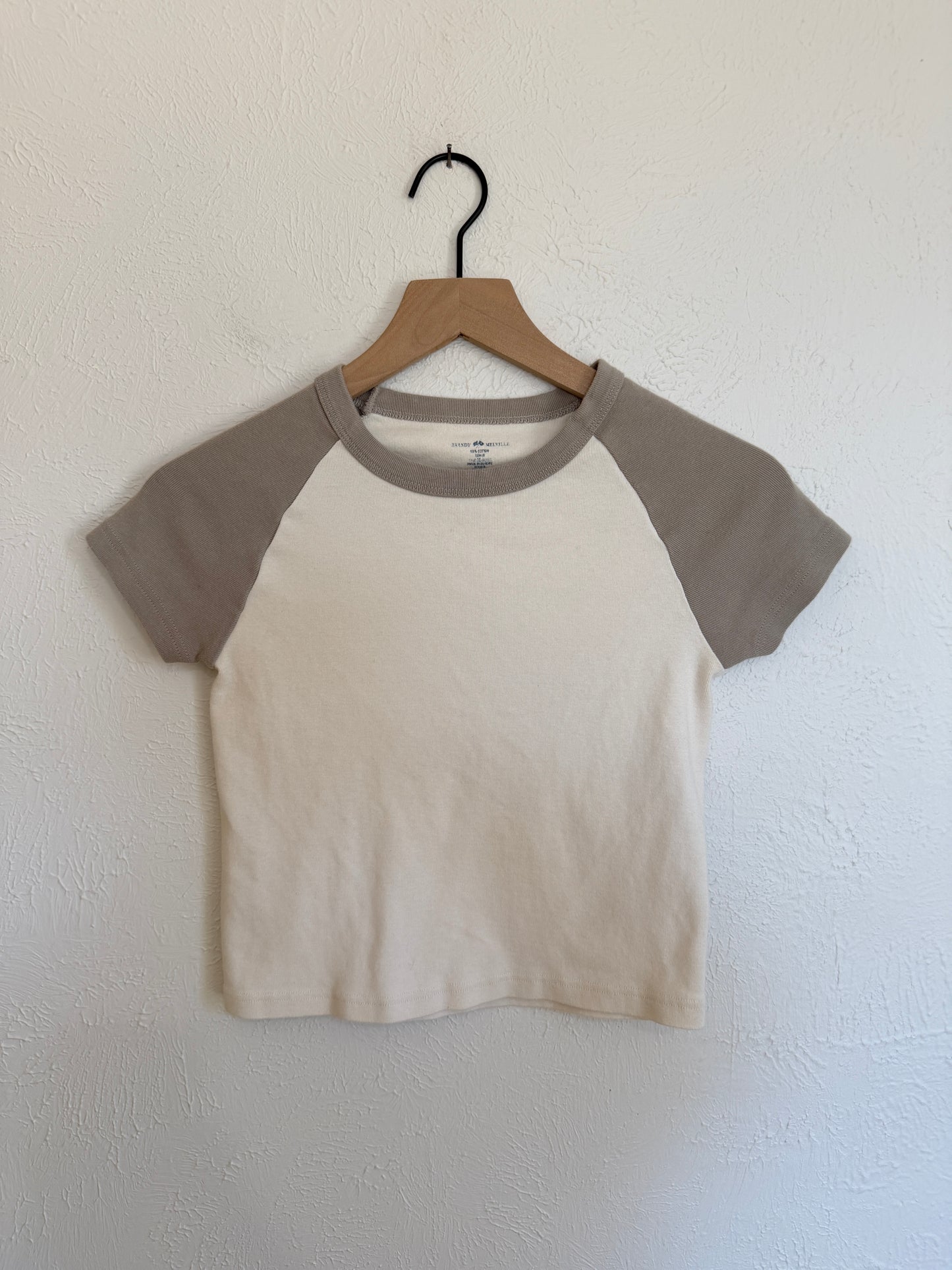 Brandy Melville Neutral Baby Tee (S)