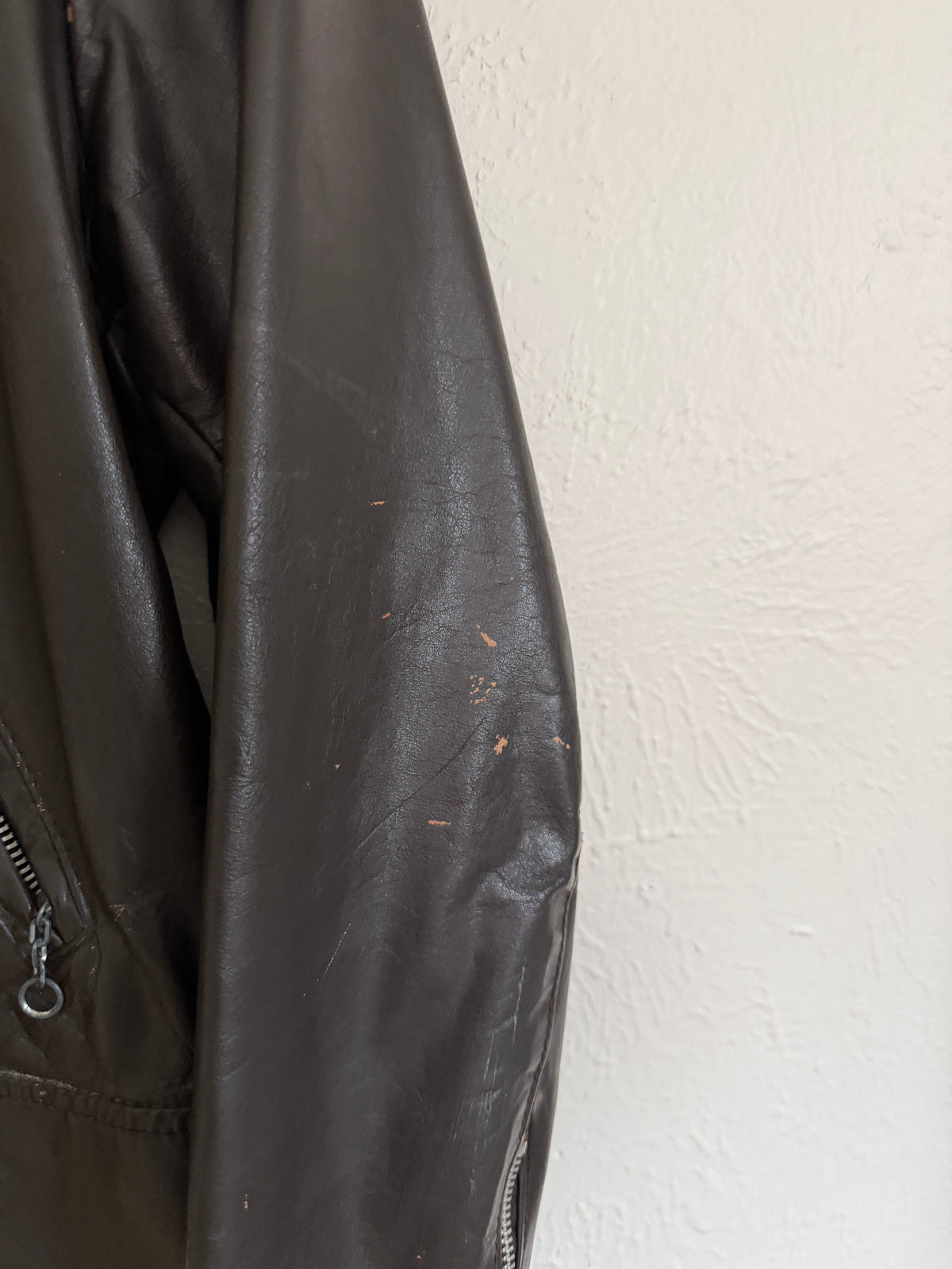 Brown Vintage Sears Leather Jacket (M)