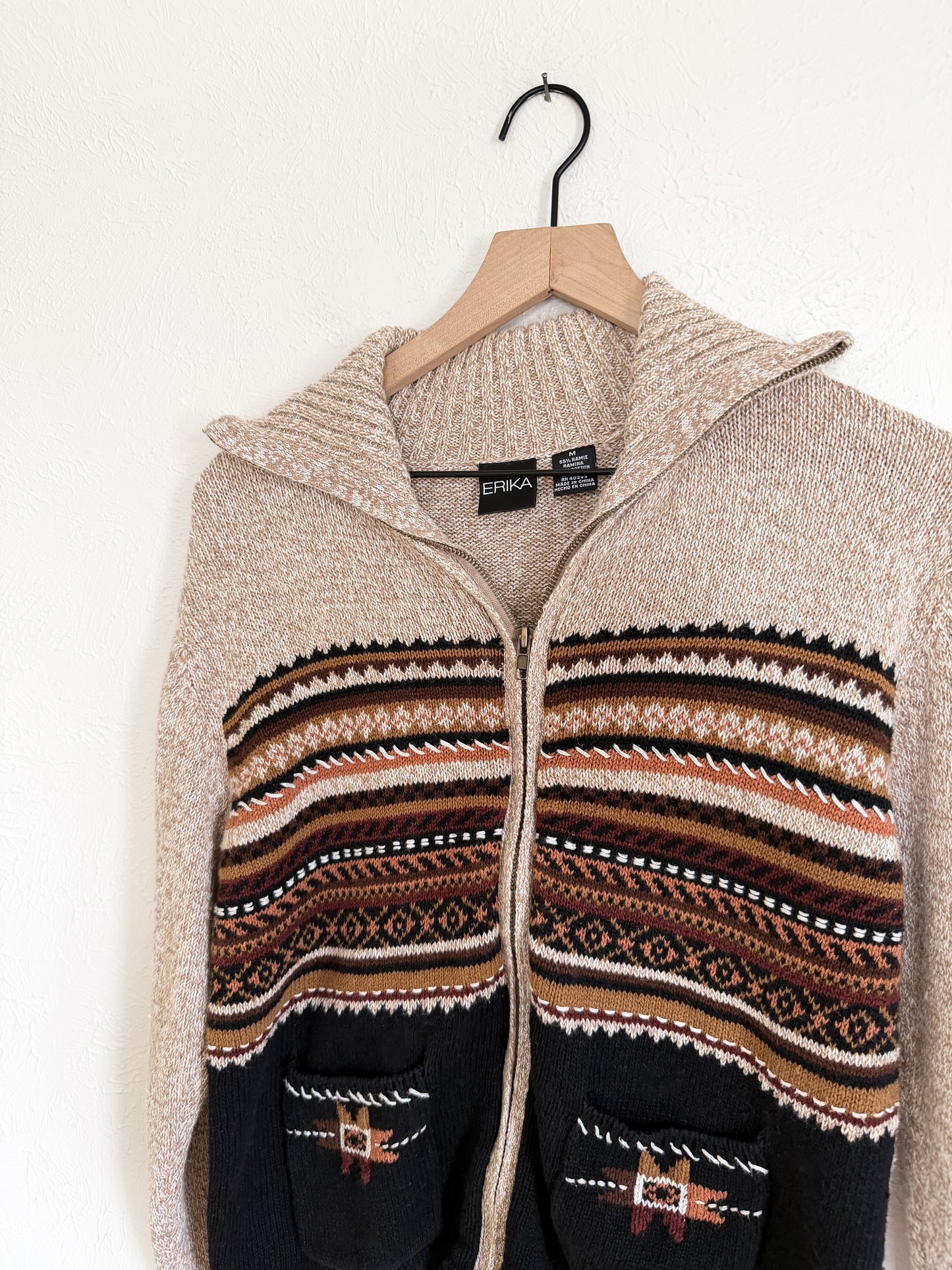 Erika Vintage Zip Up M)