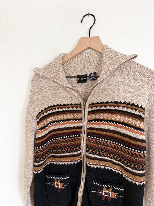 Erika Vintage Zip Up M)