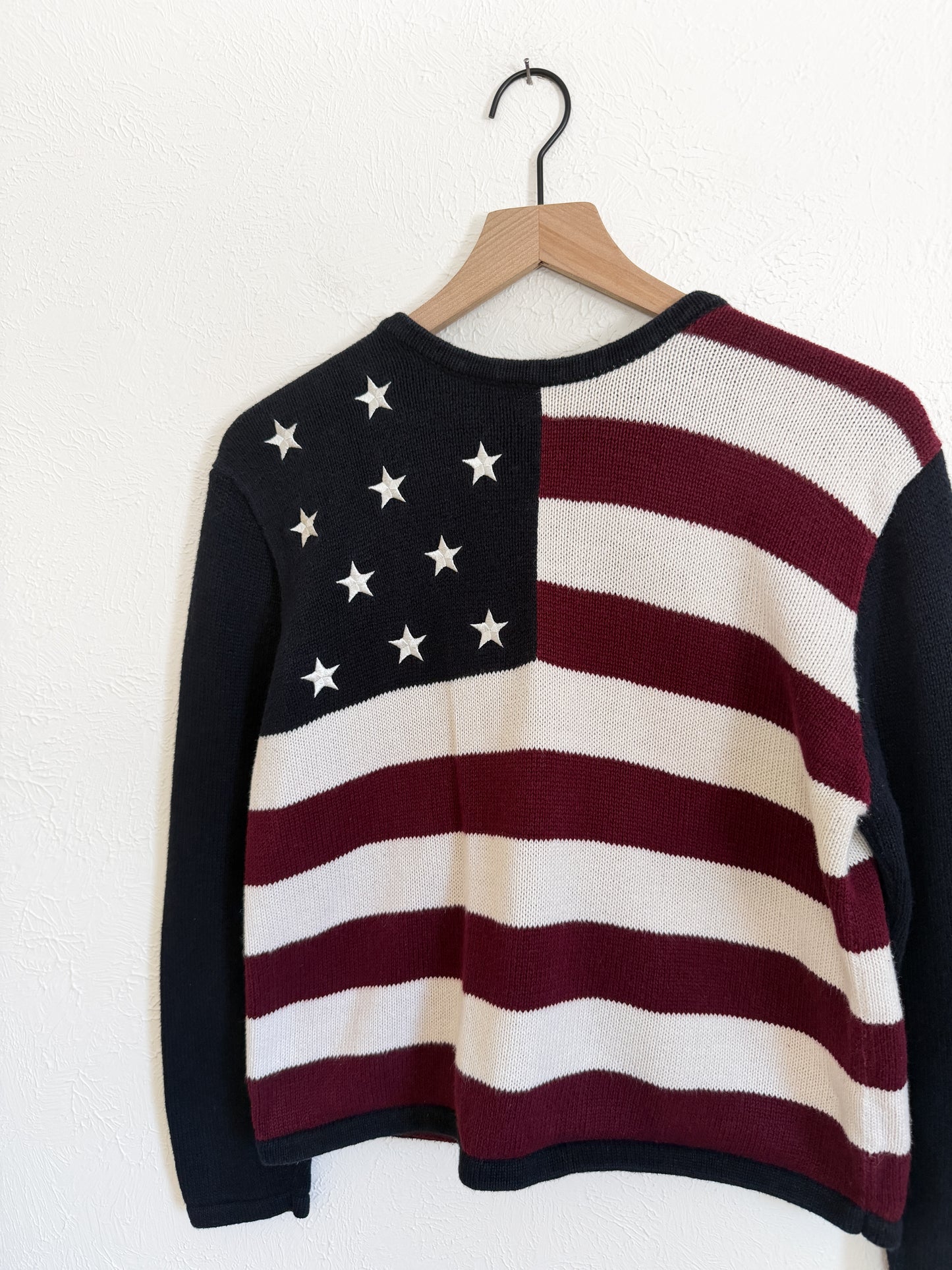 Cristopher & Banks Flag Sweater (M)