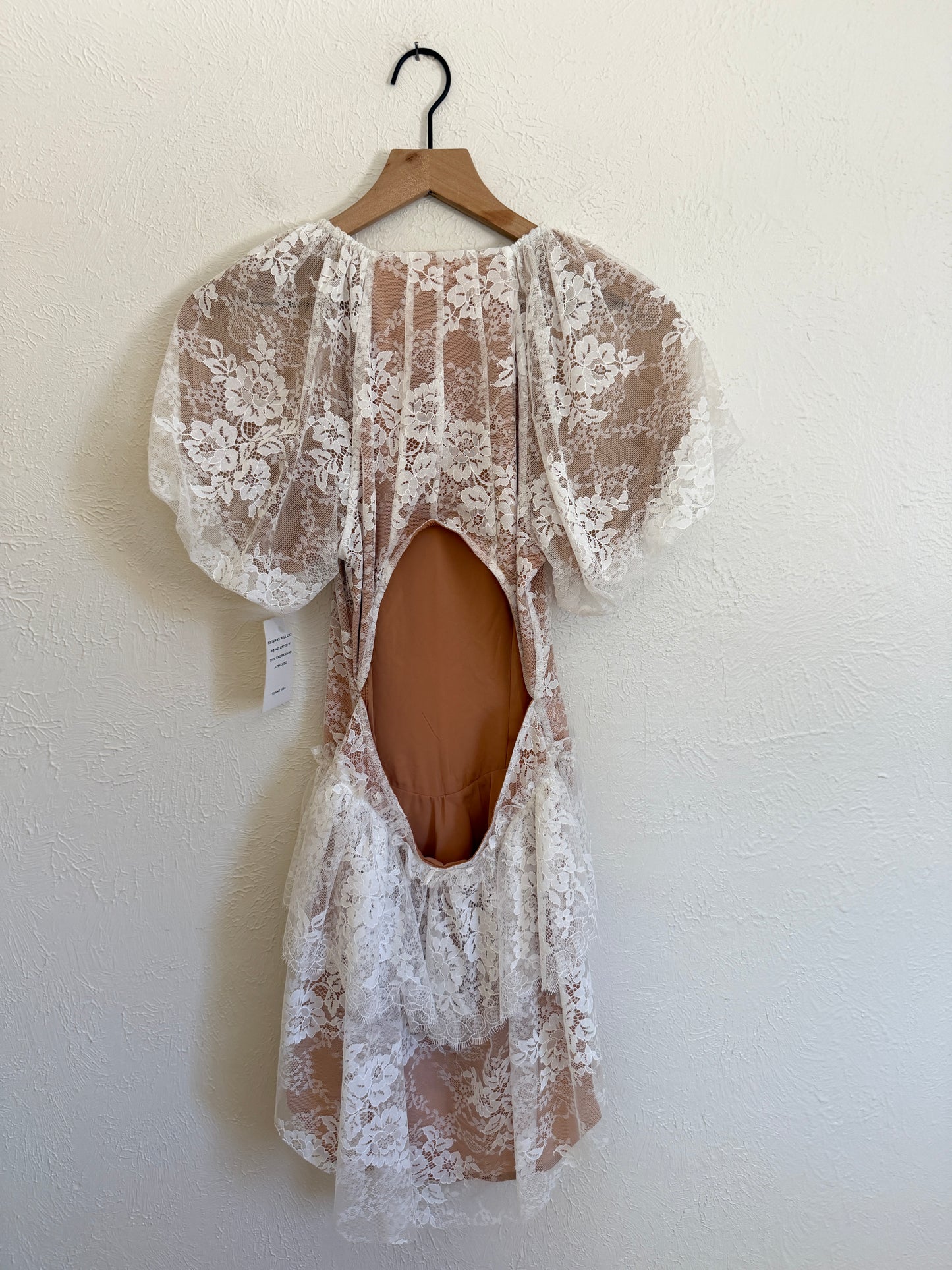 NWT For Love & Lemons Verbana Lace Mini Dress (S)