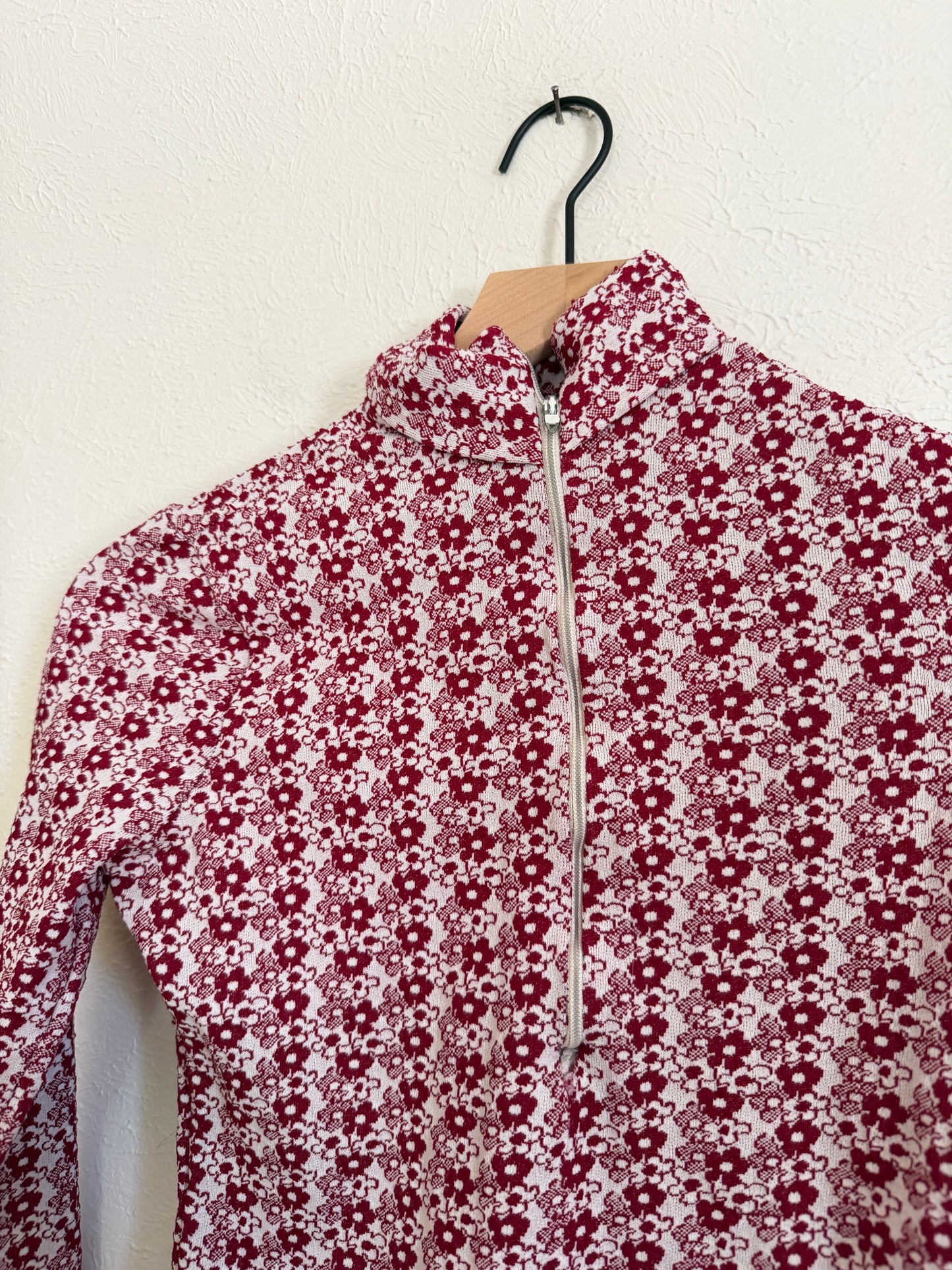 Vintage Floral Turtleneck Bodysuit (XS)