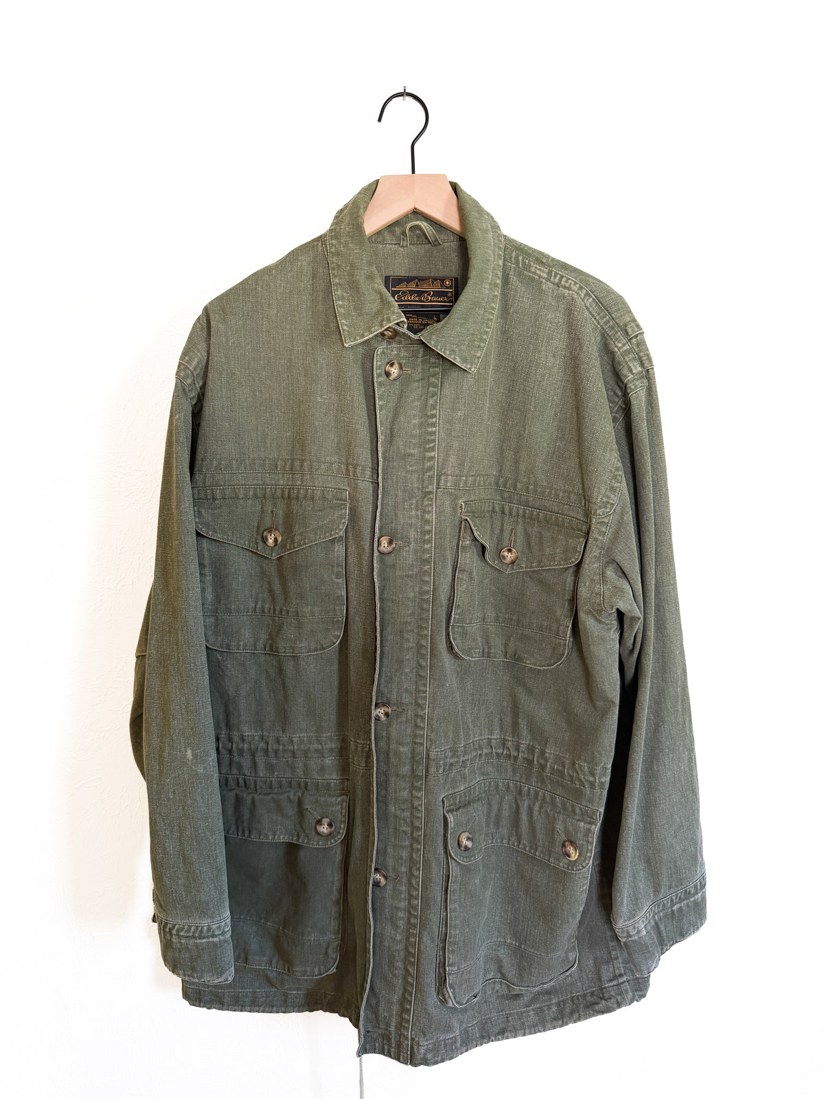 Eddie Bauer Green Military Style Jacket (XL)