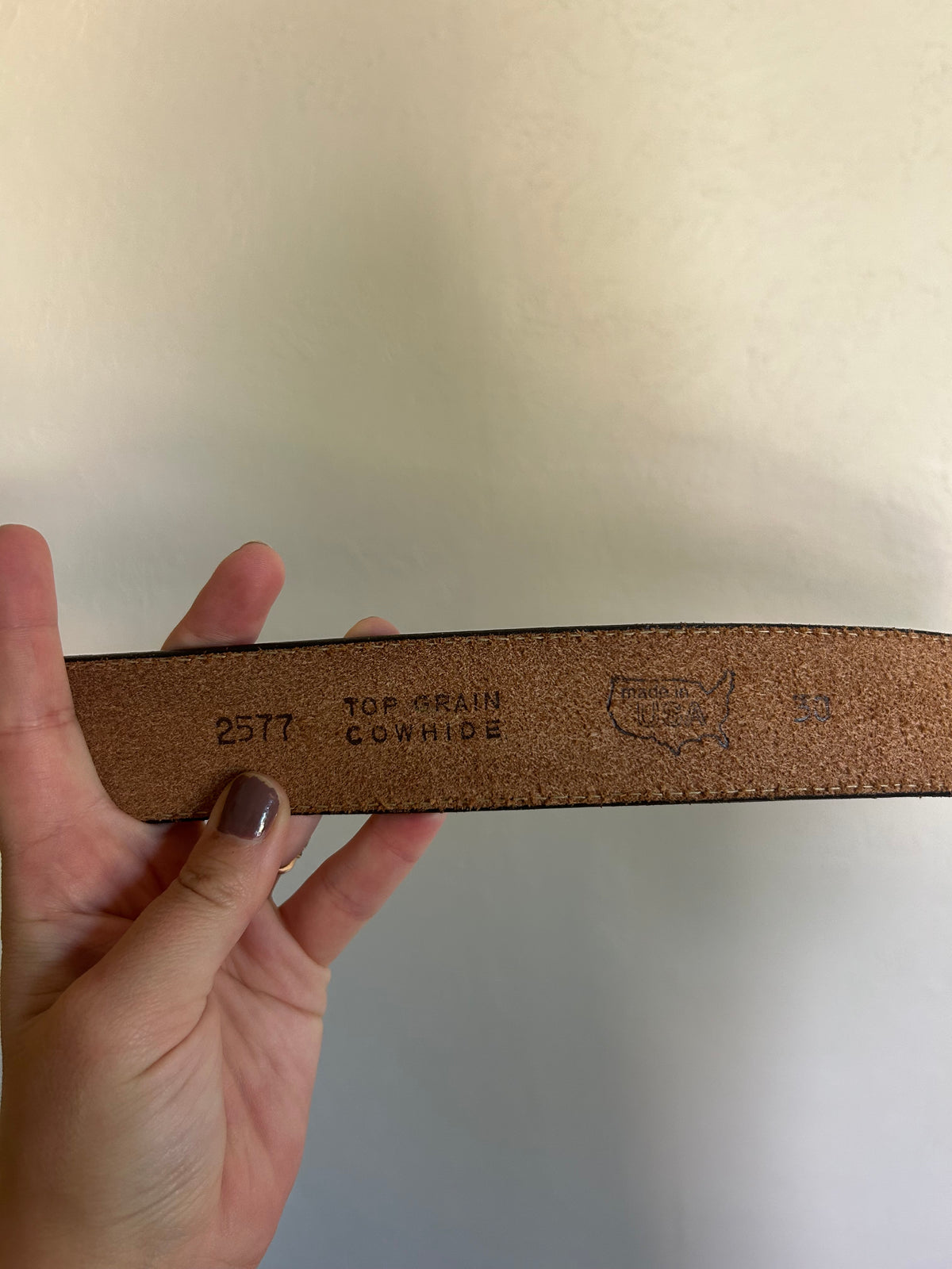 Leather Floral Tooled Belt