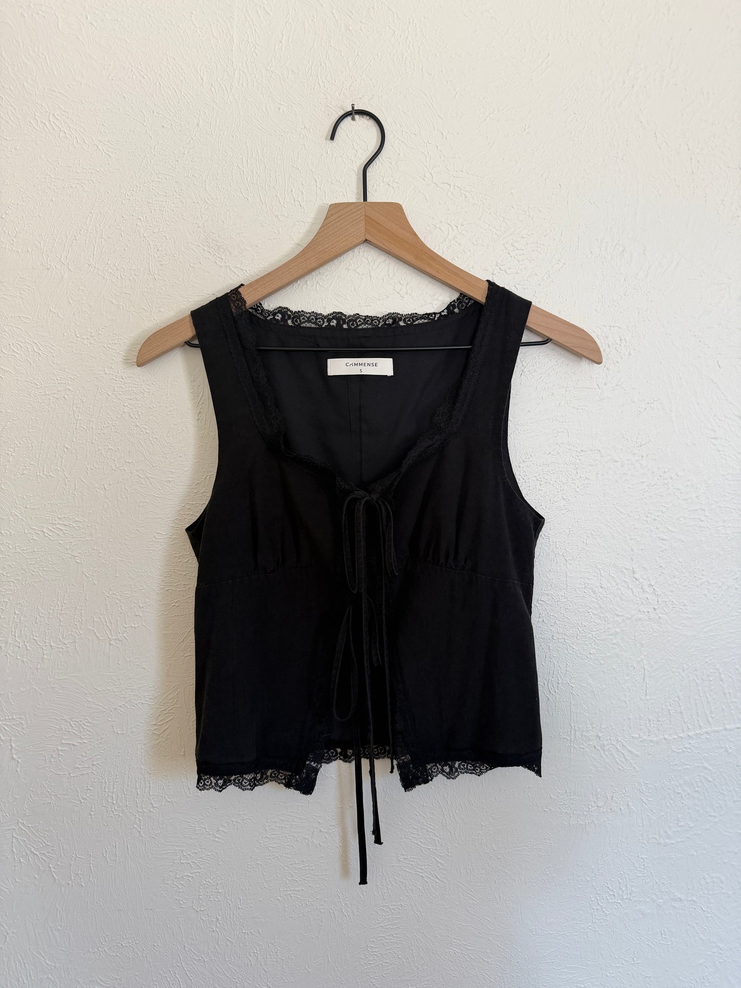 Black Lace Tank (S)