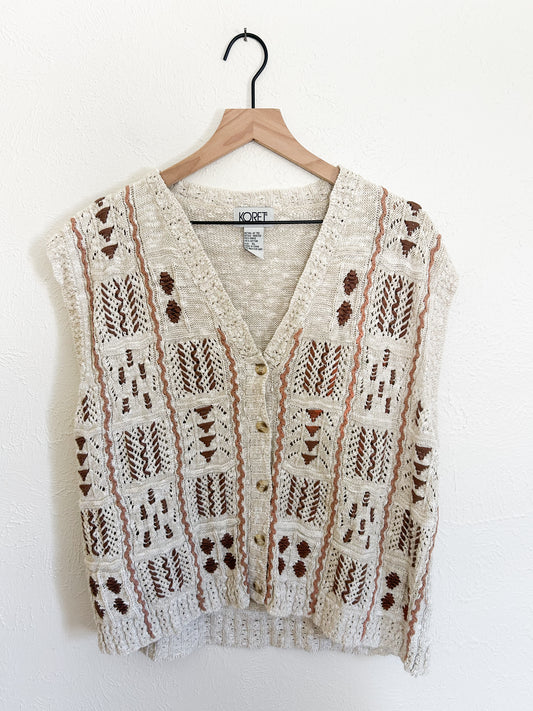 Vintage Knit Vest (XL)