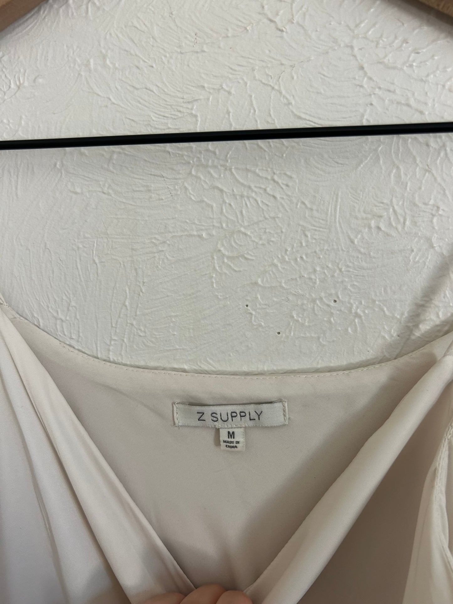 White Silky Maxi Dress (M)