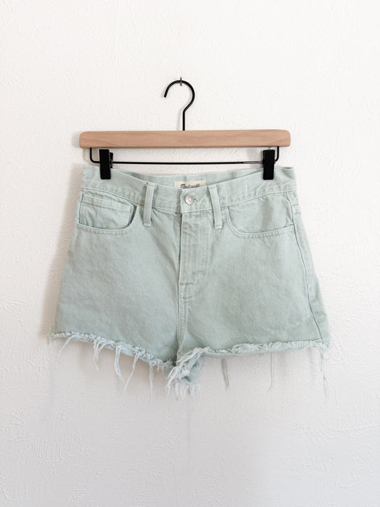 Madewell ‘The Mom Jean’ Mint Short (6)