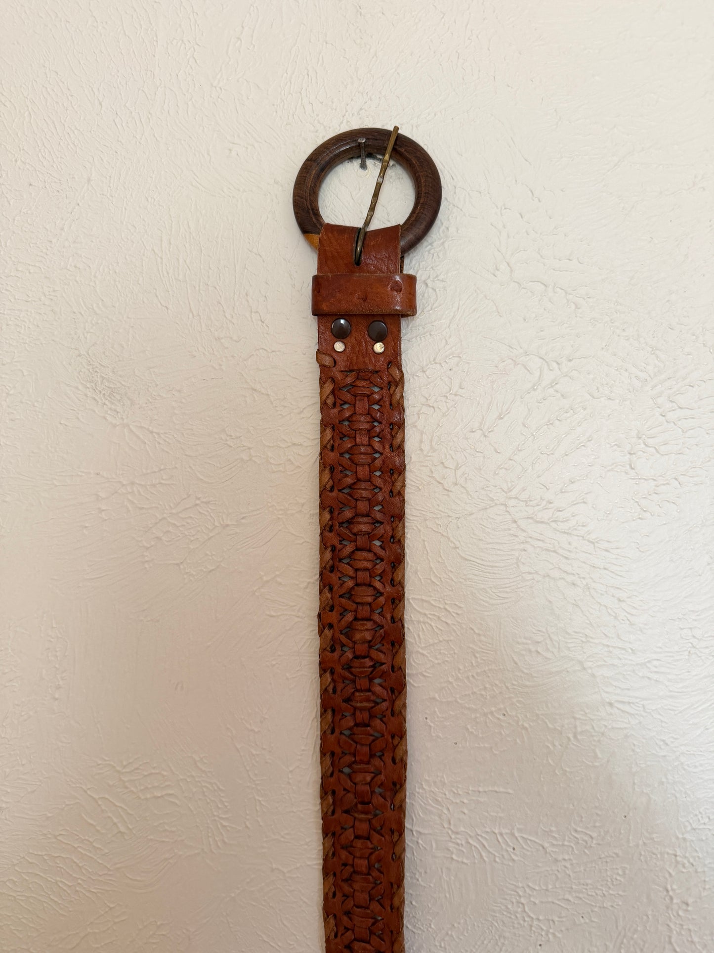 Braided Leather Belt (25-32)