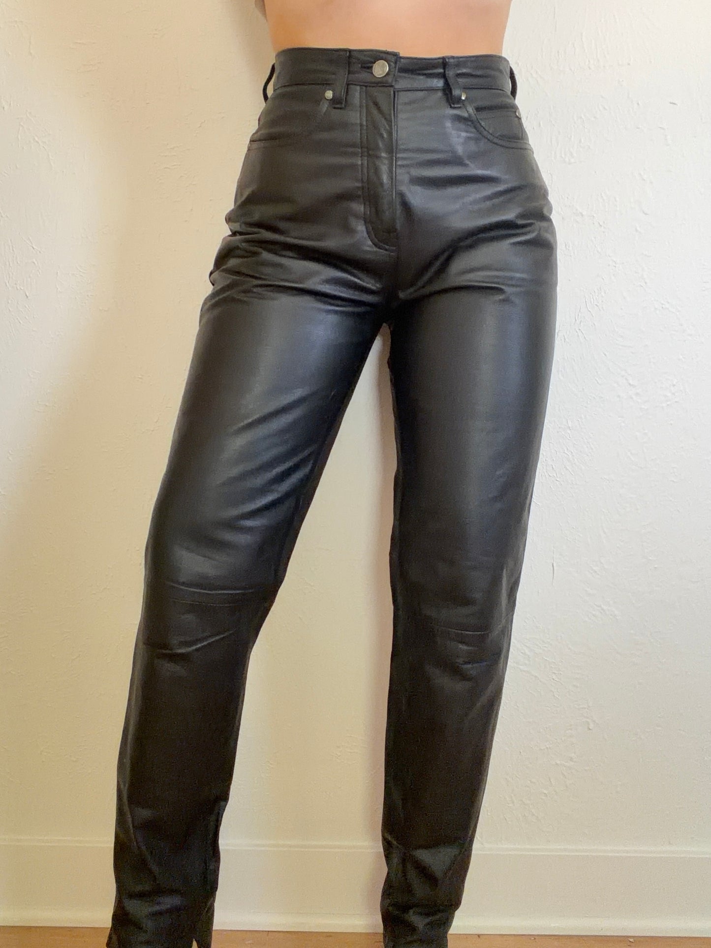 Harley Davidson Black Genuine Leather Pants (6)