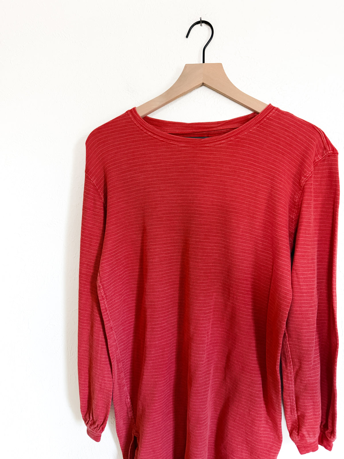 Free People Red Striped Long Sleeve (S/M)