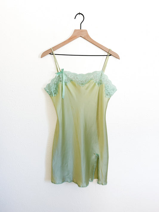 Victoria’s Secret Angels Y2K Green Slip Dress (L)