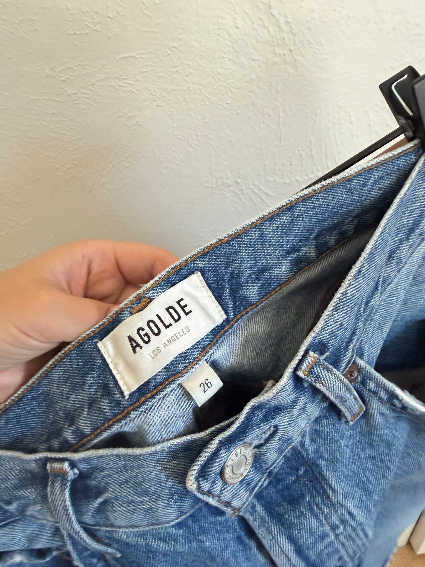 Agolde Riley High Rise Straight Jeans (2)