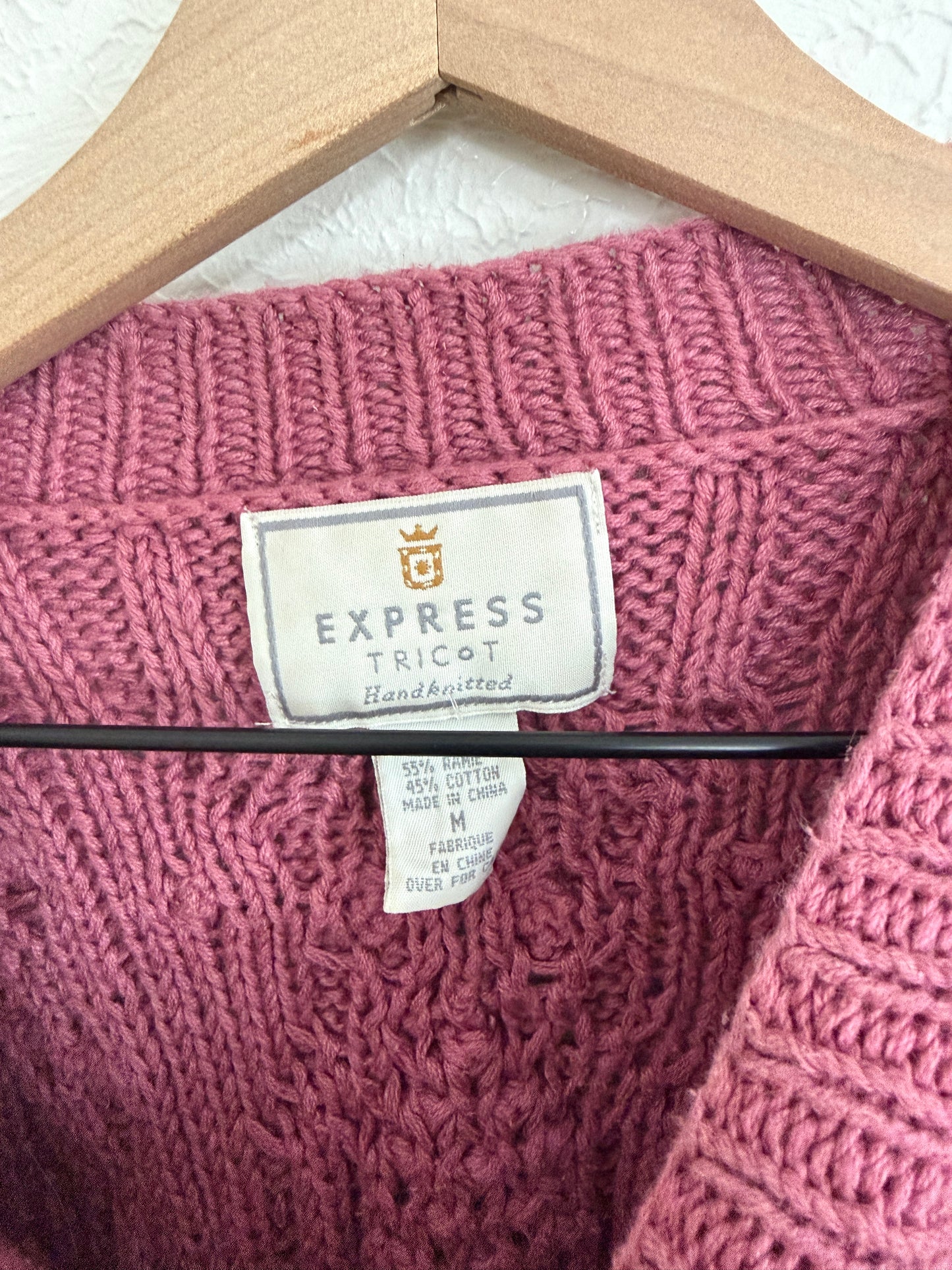 Express Tricot Pink Sweater Dress (M)