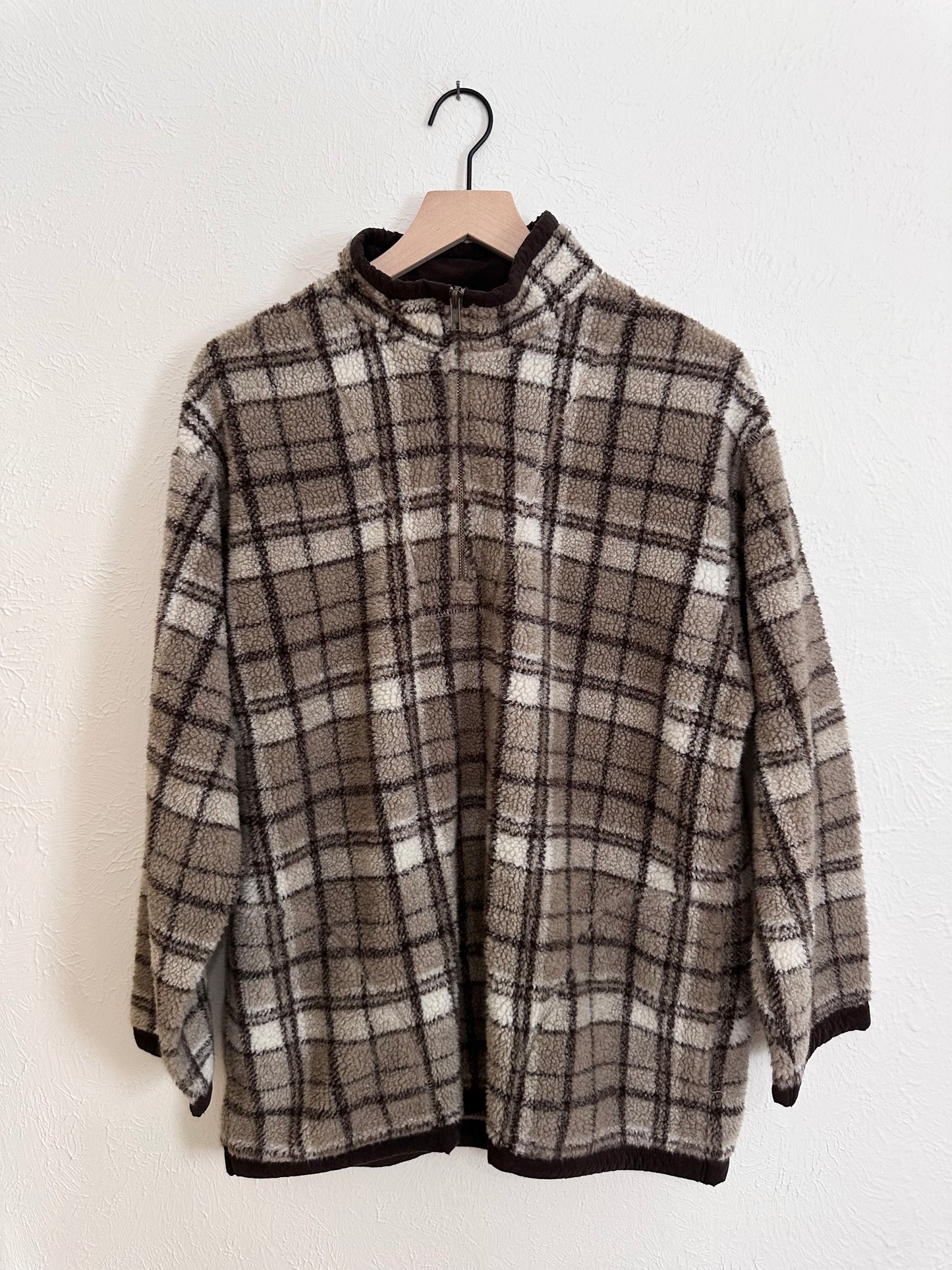 Plaid Fleece Zip (M)