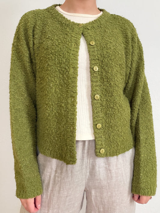 Vintage Green Cardigan (S)