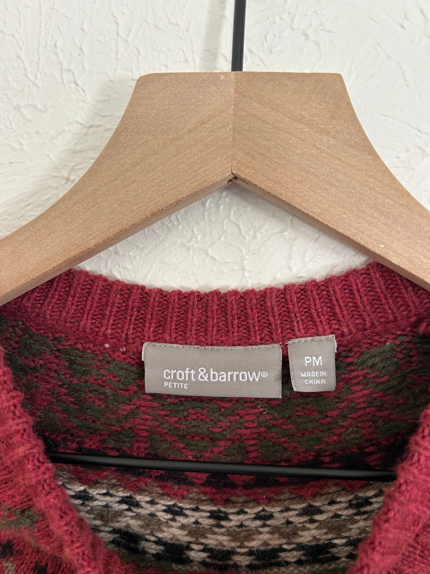 Croft & Barrow Fall Zip Up (S)