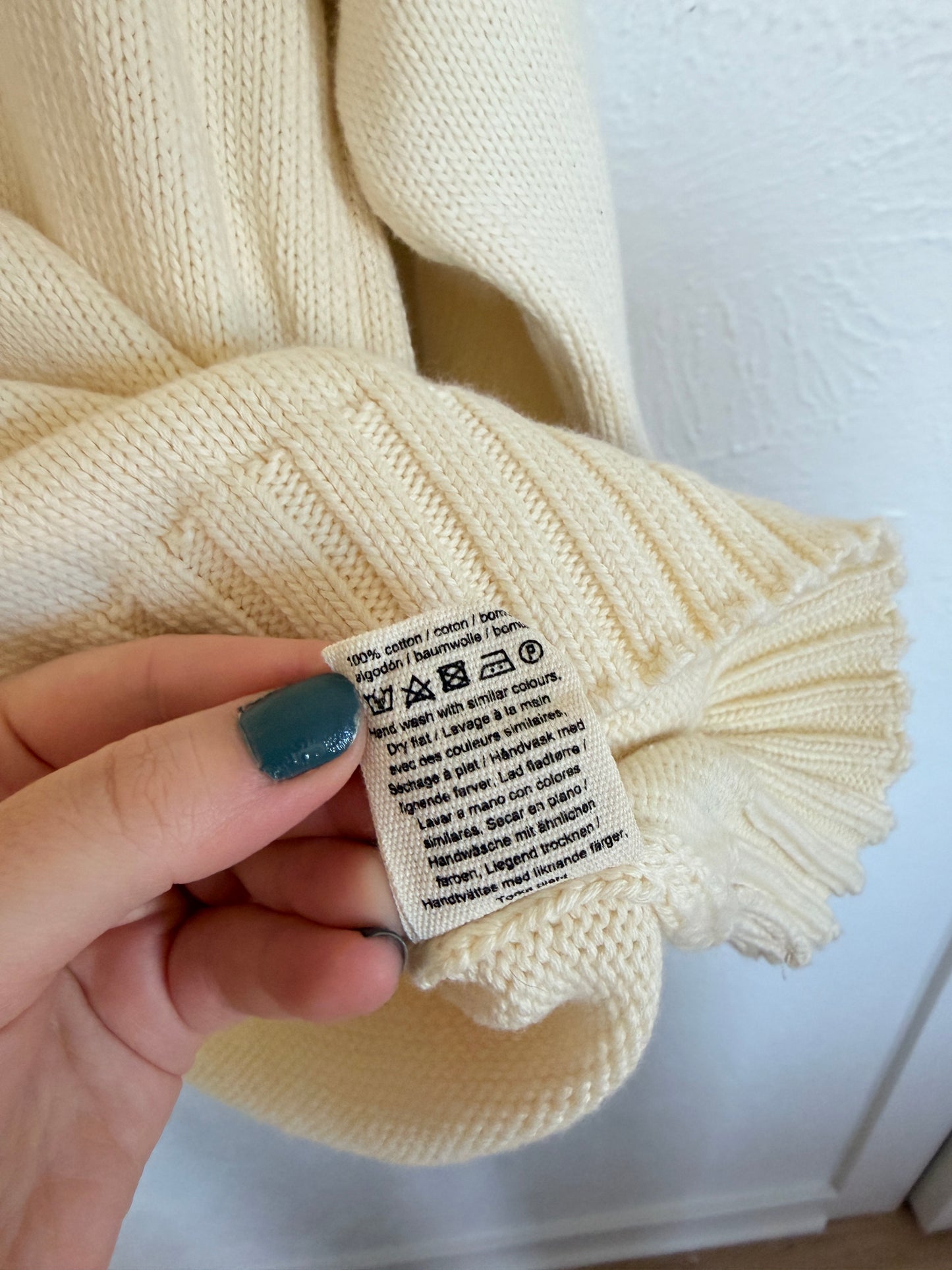 Djerf Avenue Cream Sweater (M)