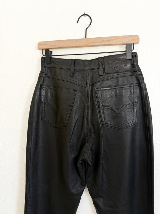 Harley Davidson Black Genuine Leather Pants (6)