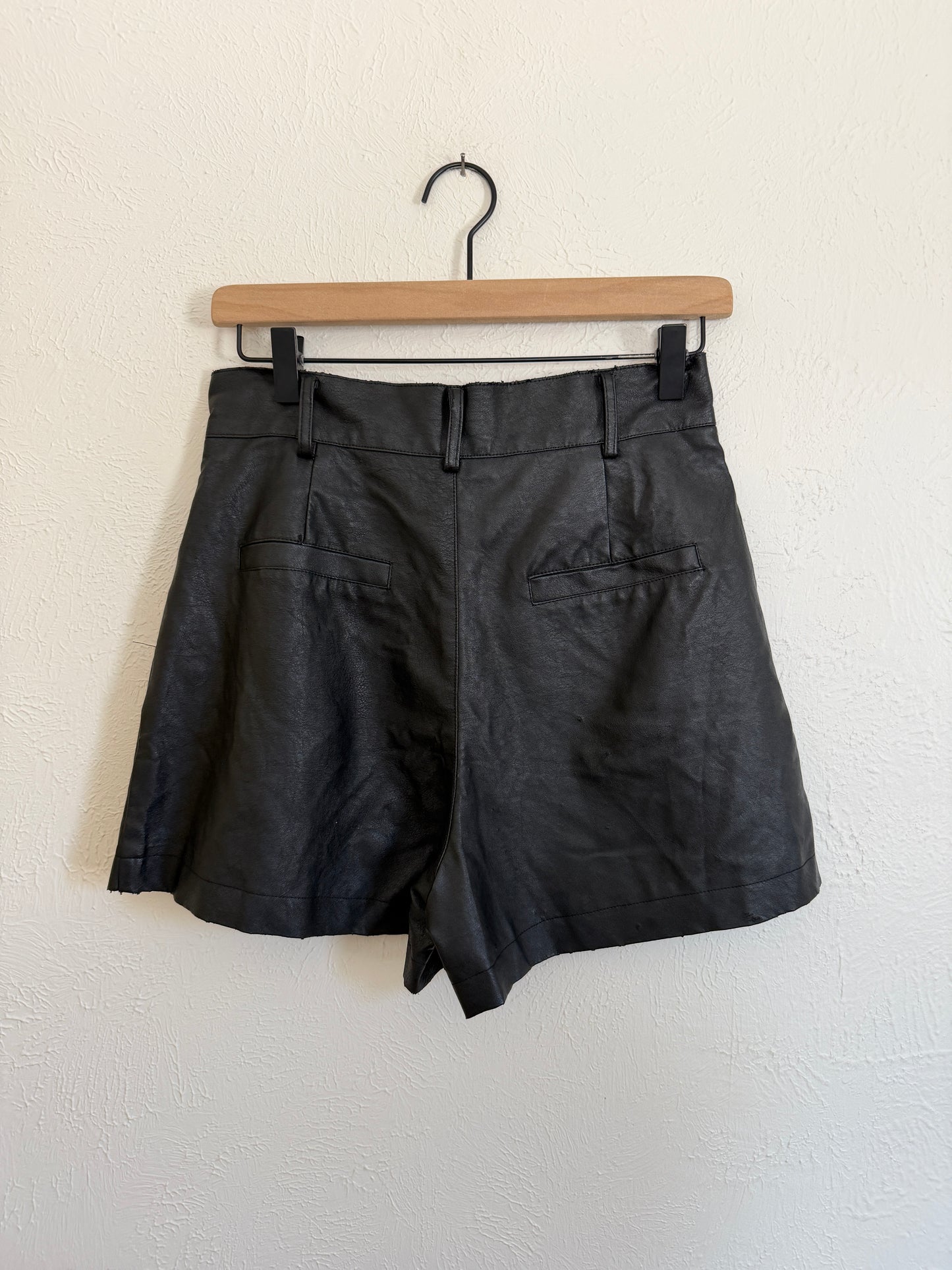 Charlie Holiday Black Pleather Shorts (6)