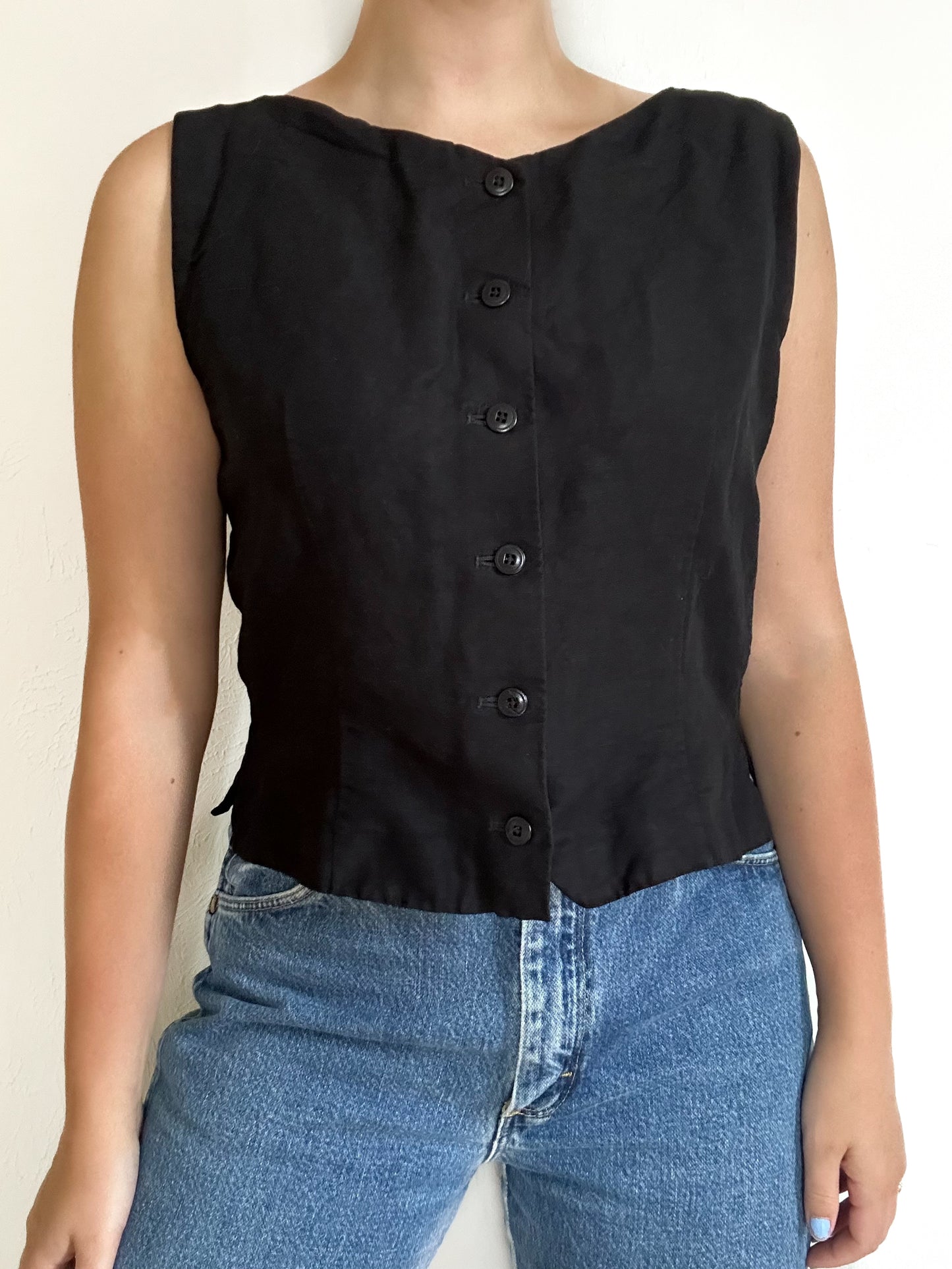 Eddie Bauer Vintage Linen Button Top (M)