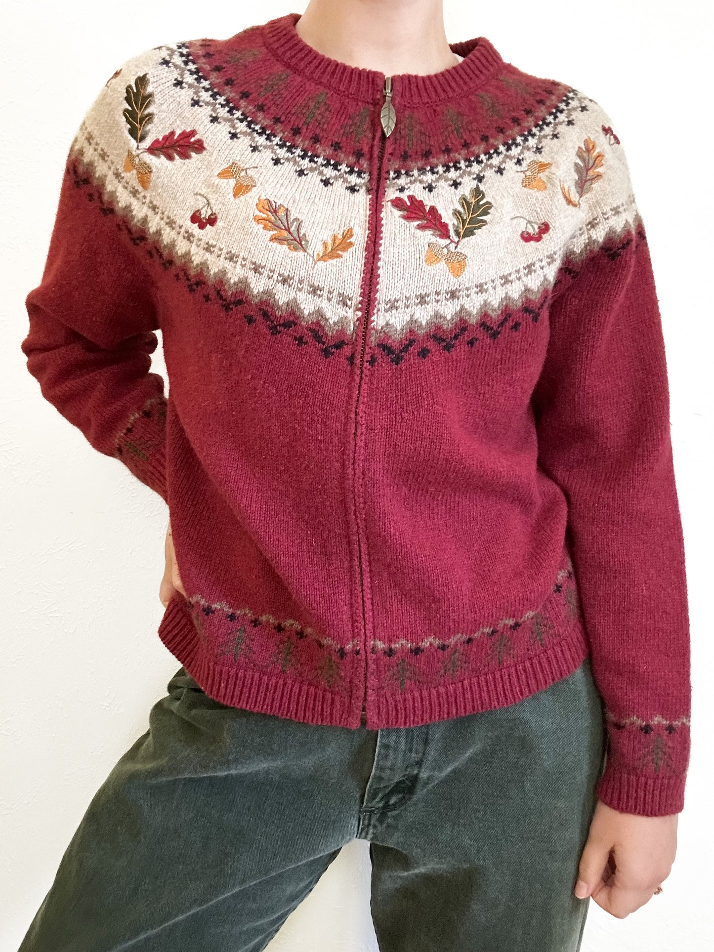 Croft & Barrow Fall Zip Up (S)