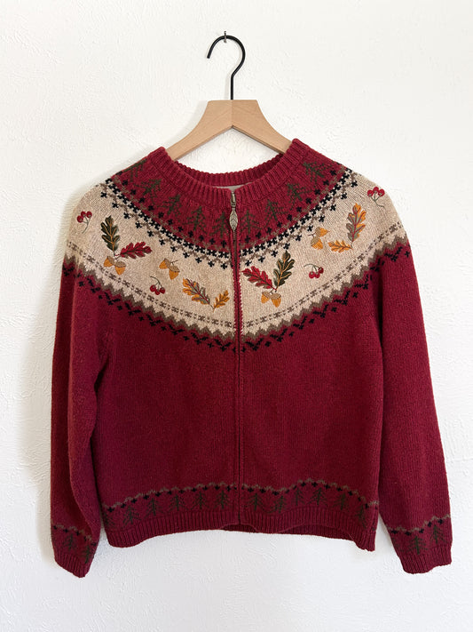 Croft & Barrow Fall Zip Up (S)