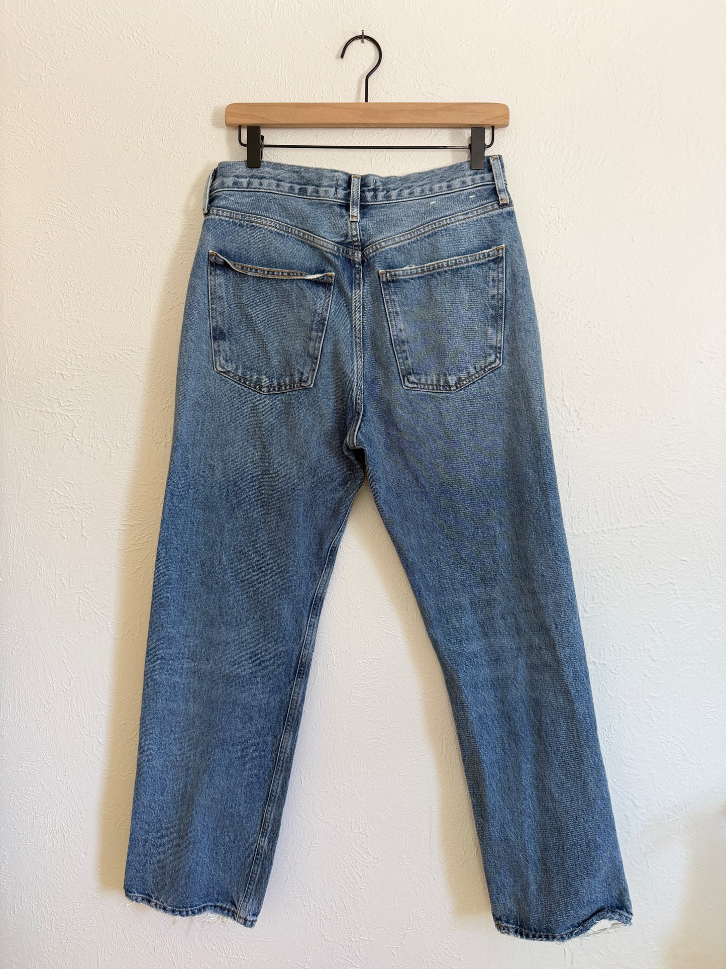 AGOLDE High Rise Straight Leg Jeans (6)