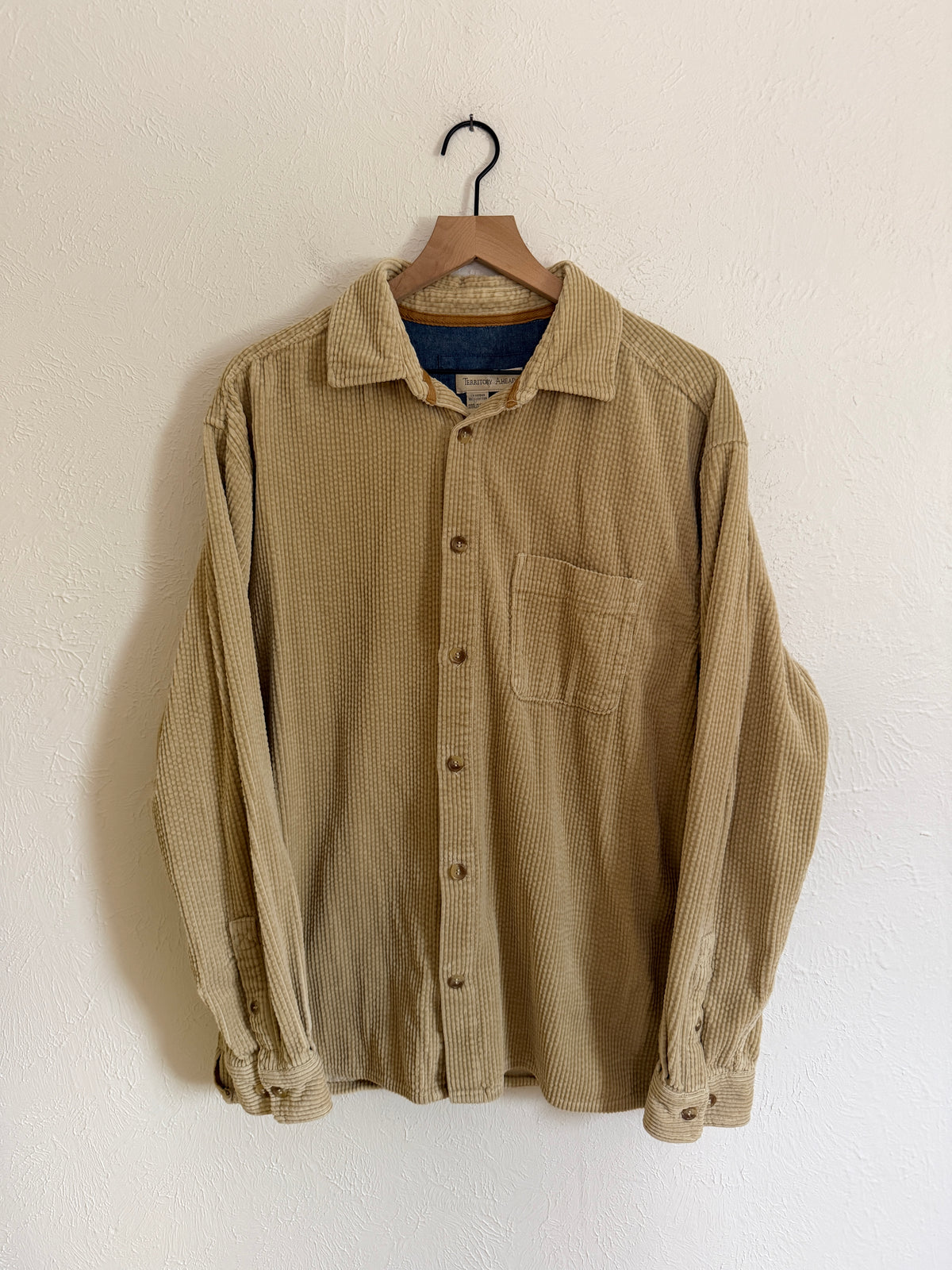 Territory Ahead Tan Corduroy Button Up (L)