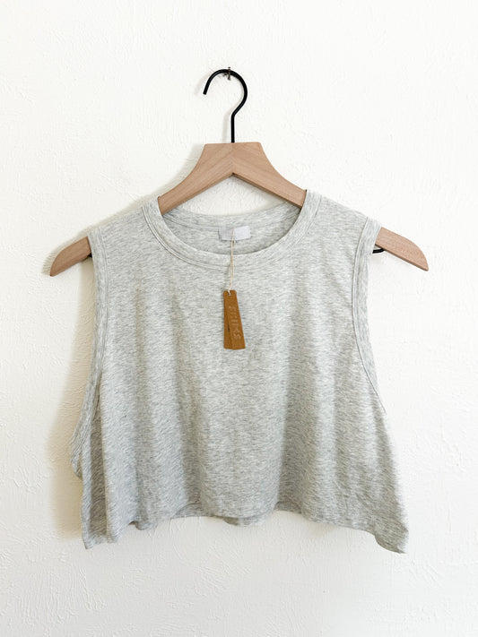 NWT SKIMS Cotton Cropped Tank (L)