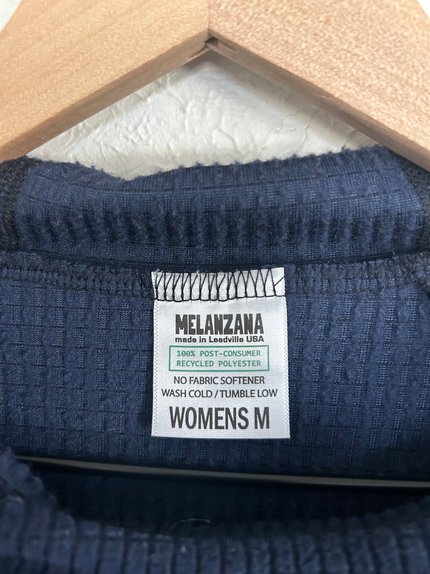 Melanzana Micro-Grid Navy Dress (M)