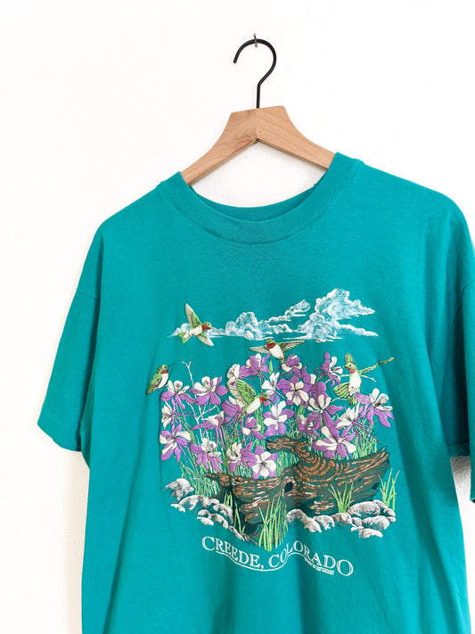 Creede Colorado Vintage Hummingbird T-Shirt (XL)