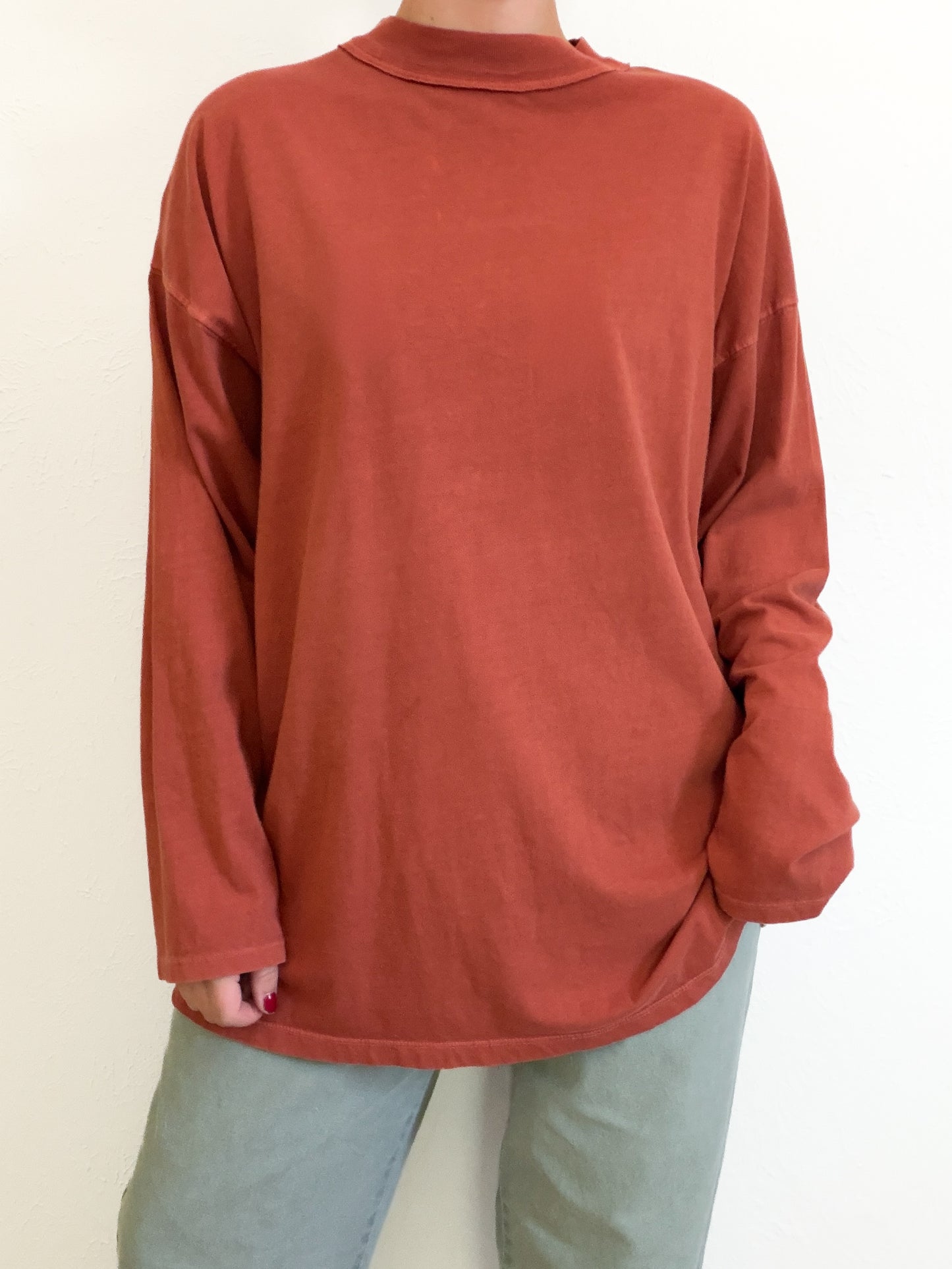 Free People Burnt Orange Long Sleeve (S)