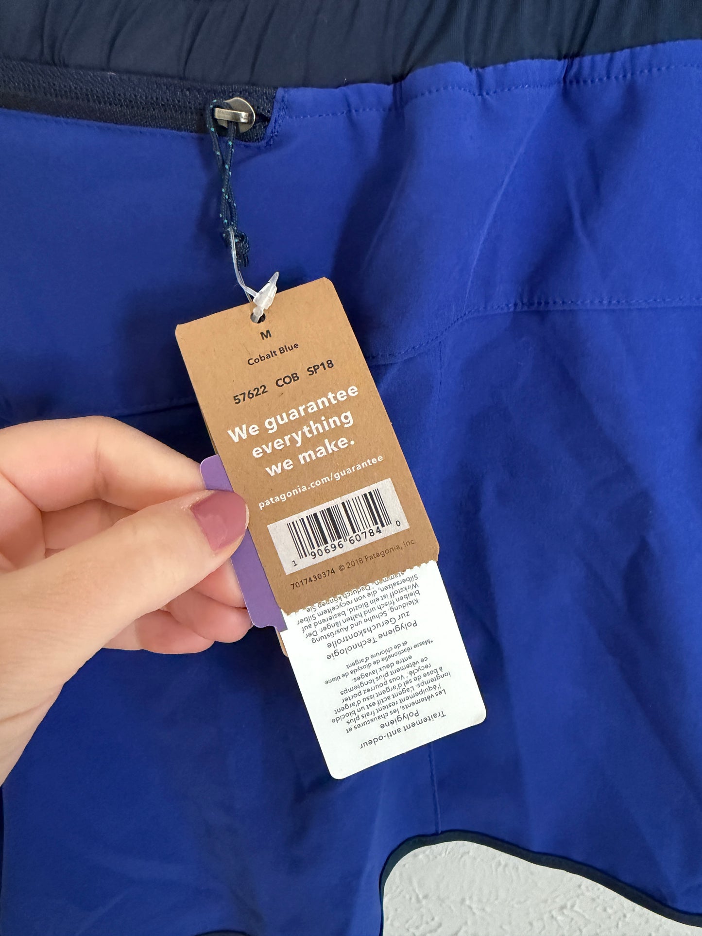 NWT Patagonia Nine Trails Blue Shorts (M)