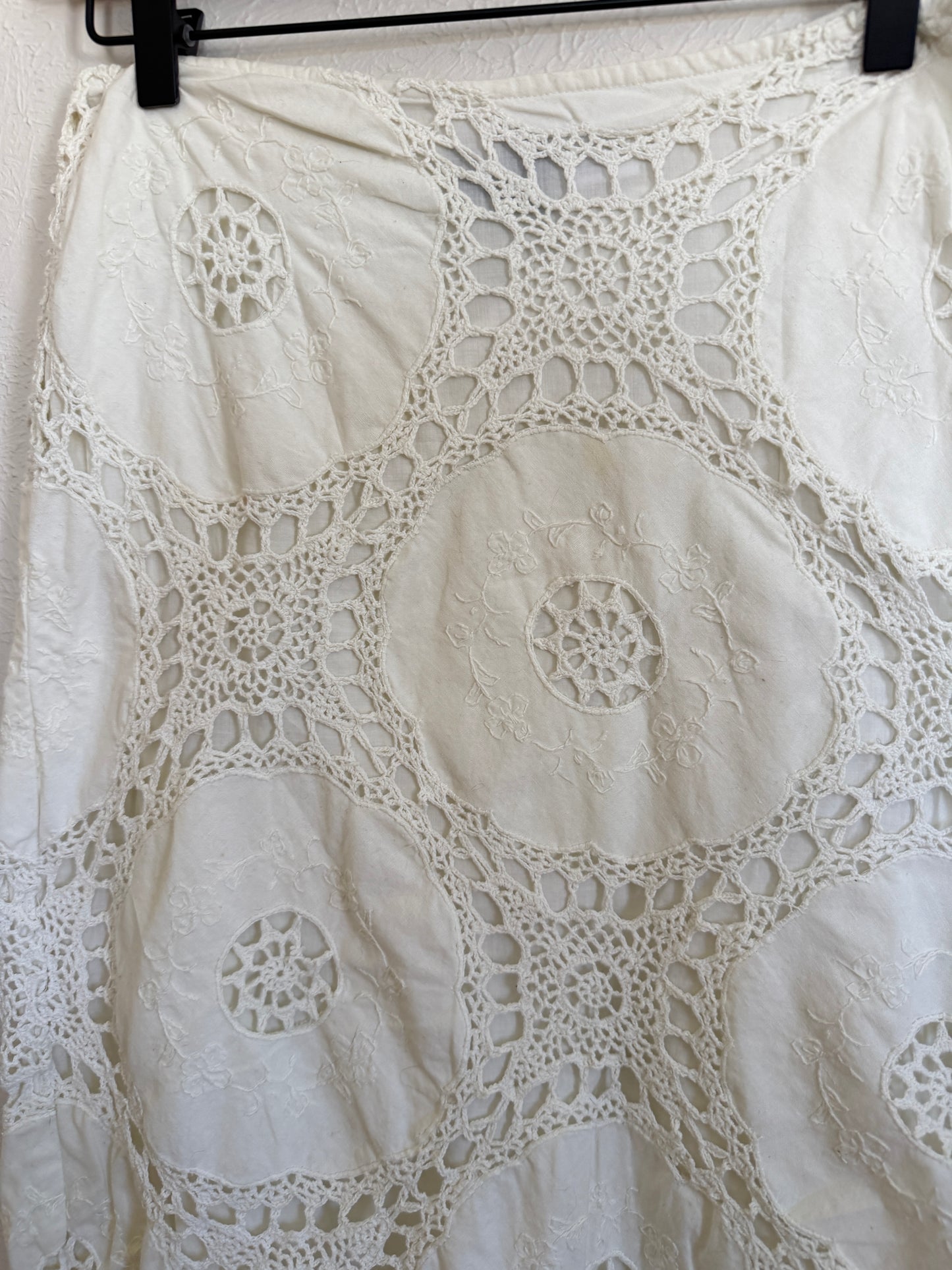 Crochet White Midi Skirt (6)