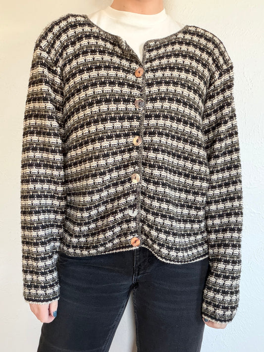 Croft & Barrow Striped Cardigan (M)