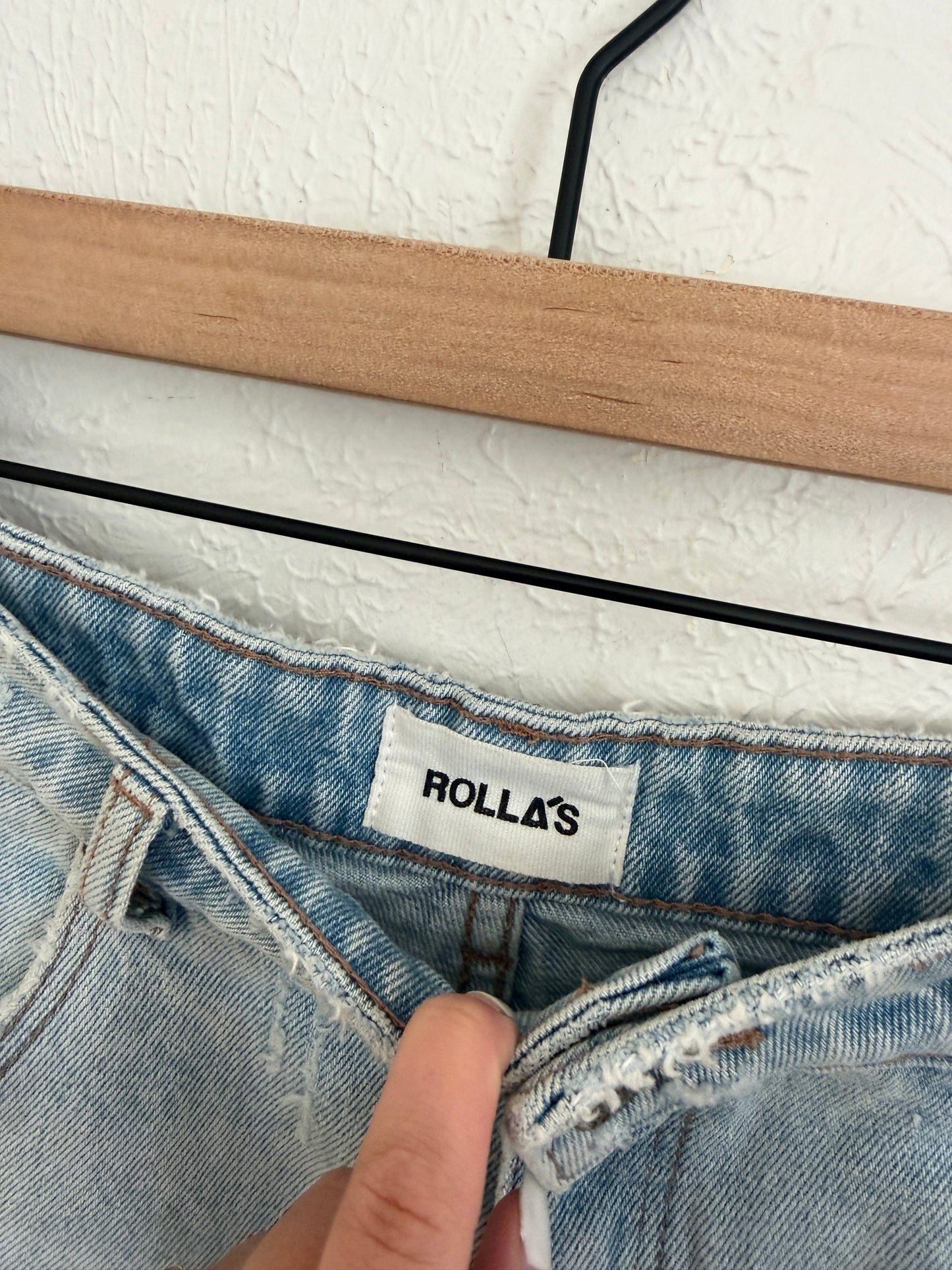 Rolla’s Dusters Distressed ‘G’Day Mate’ High Waisted Shorts (6)