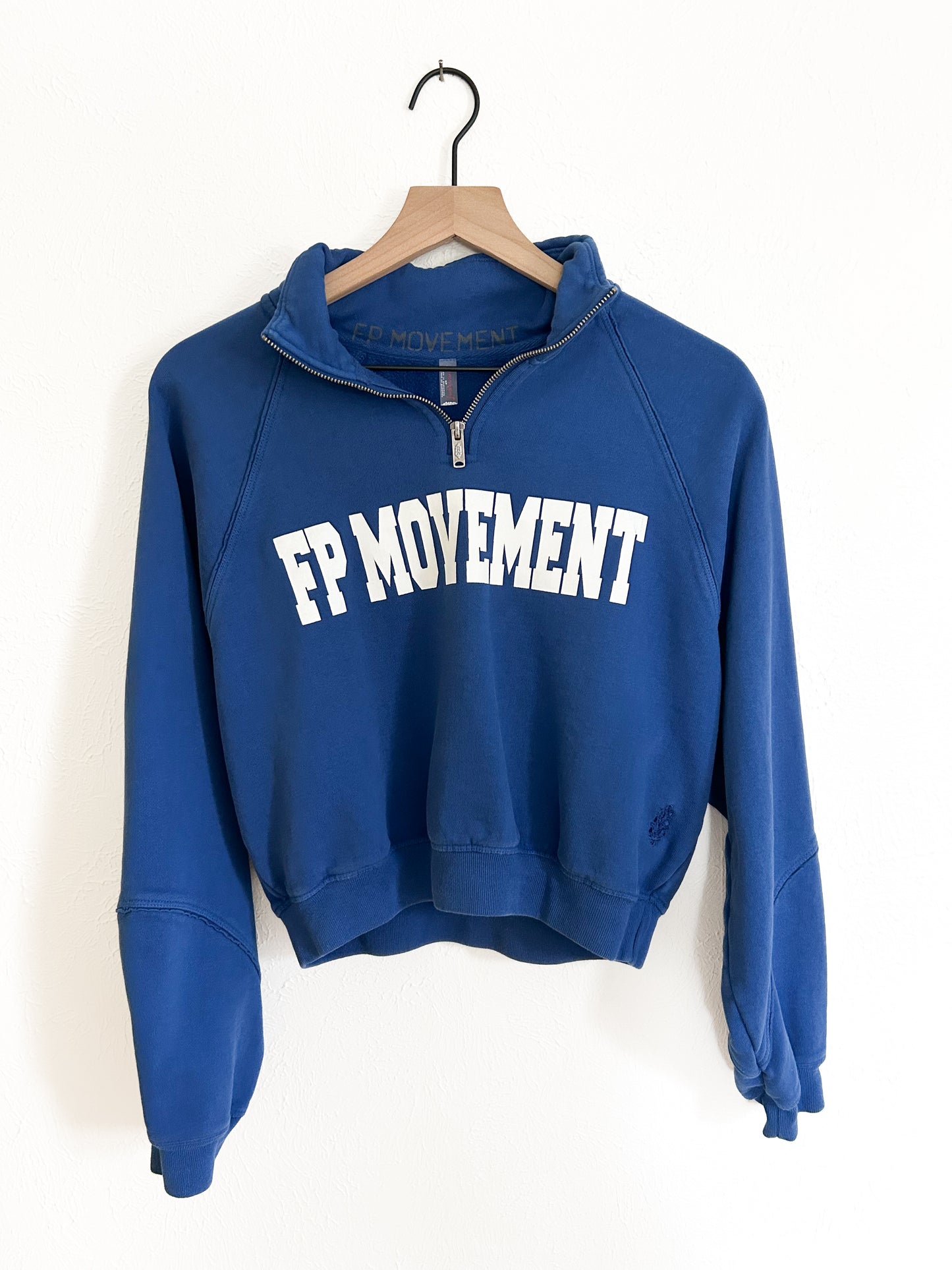 Free People Movement ‘For the Win’ Logo Half Zip (S)