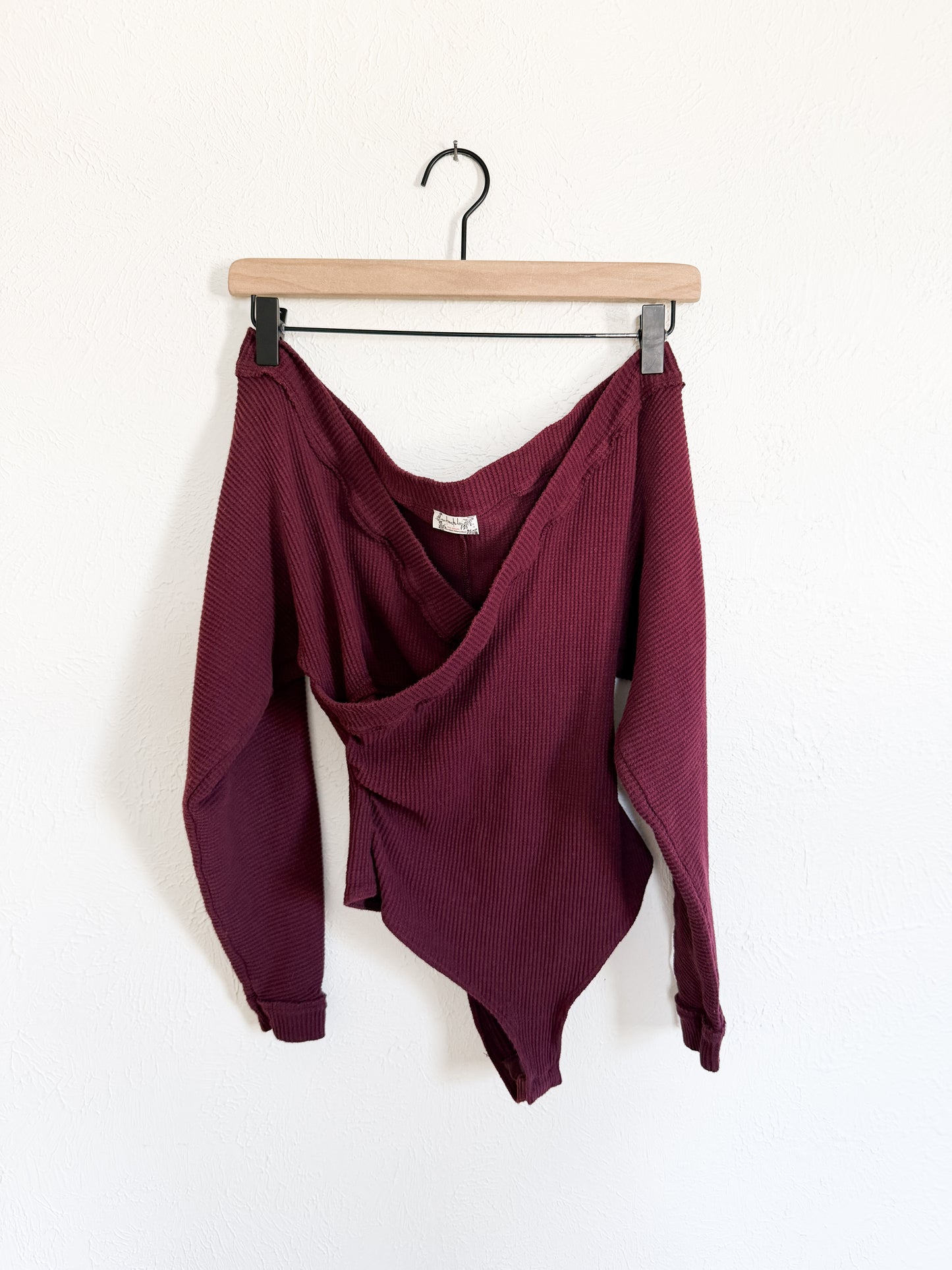 Free People ‘Lovin This Feeling’ Maroon Bodysuit (S)